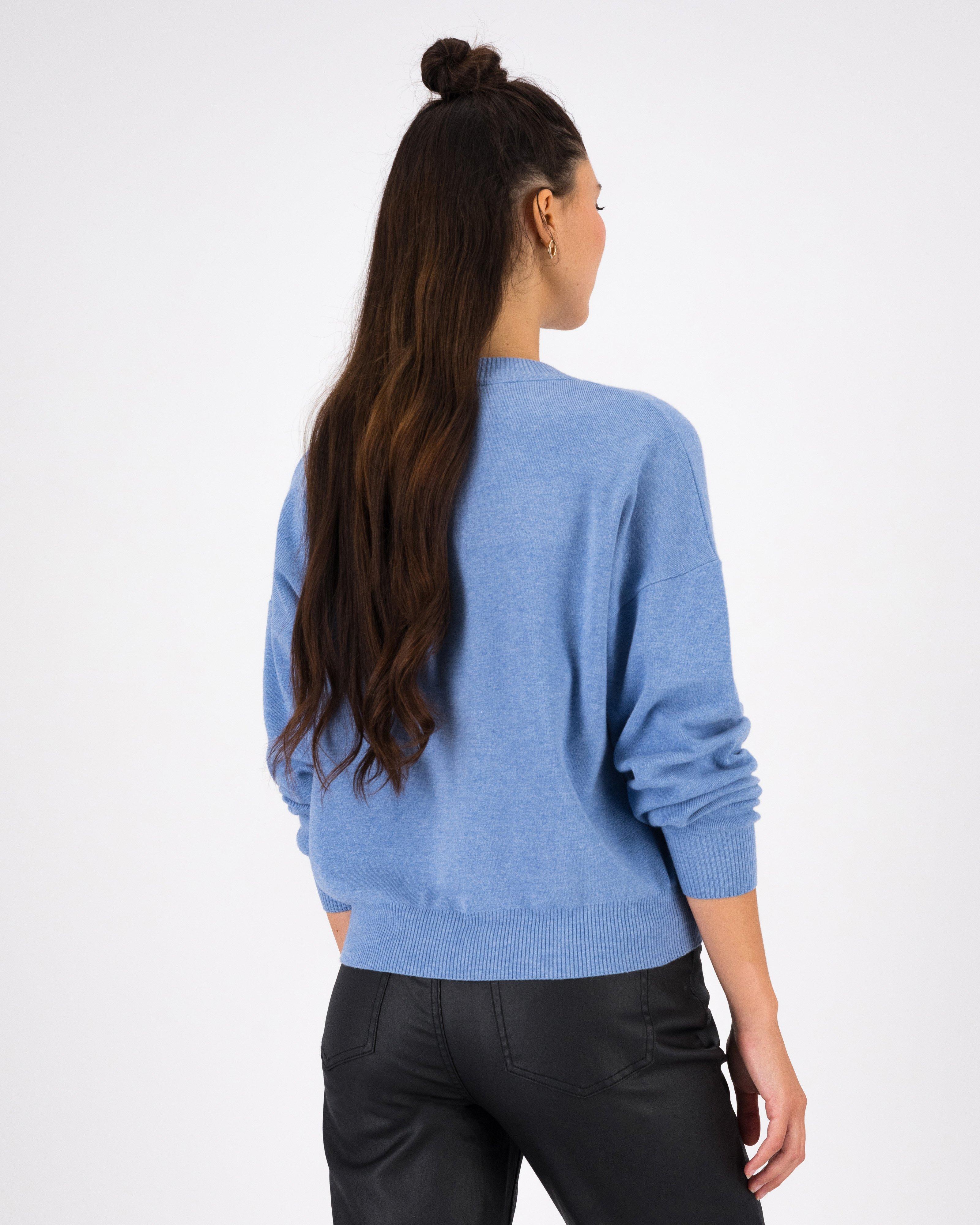 Women’s Charlotte Knit Pullover -  Mid Blue