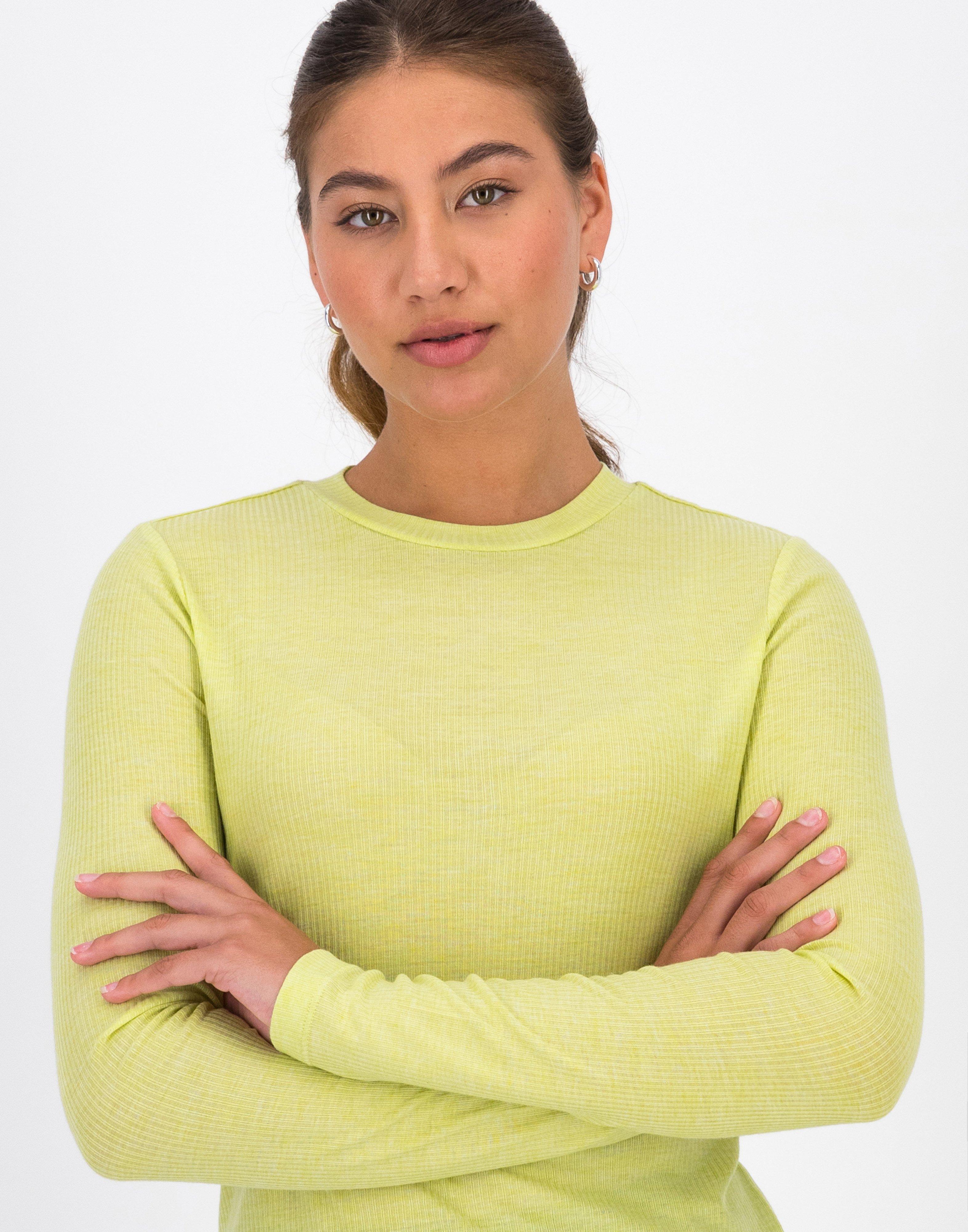 Shani Wool Blend Top -  Yellow