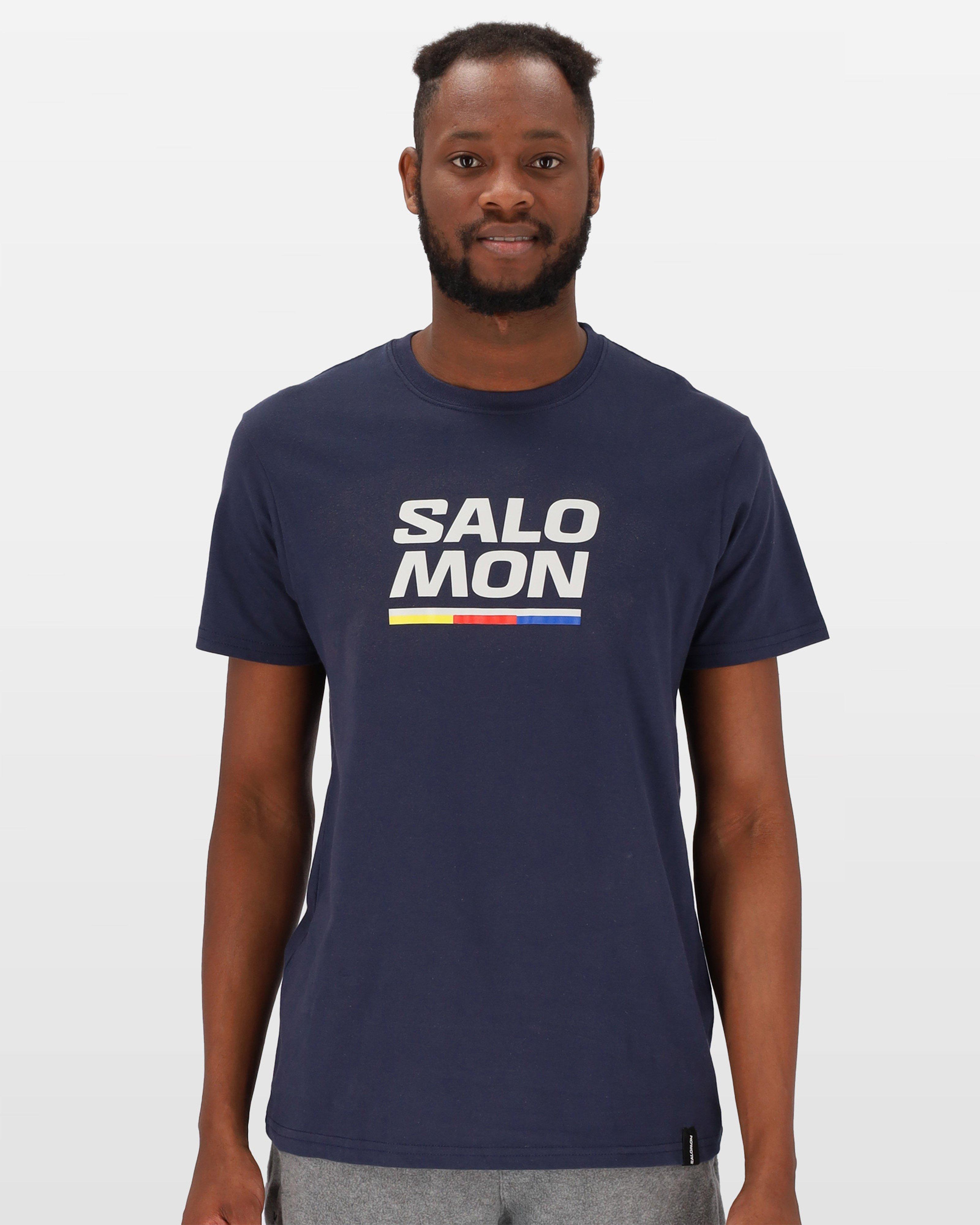 Salomon Men’s Faster Cotton T-shirt -  Navy