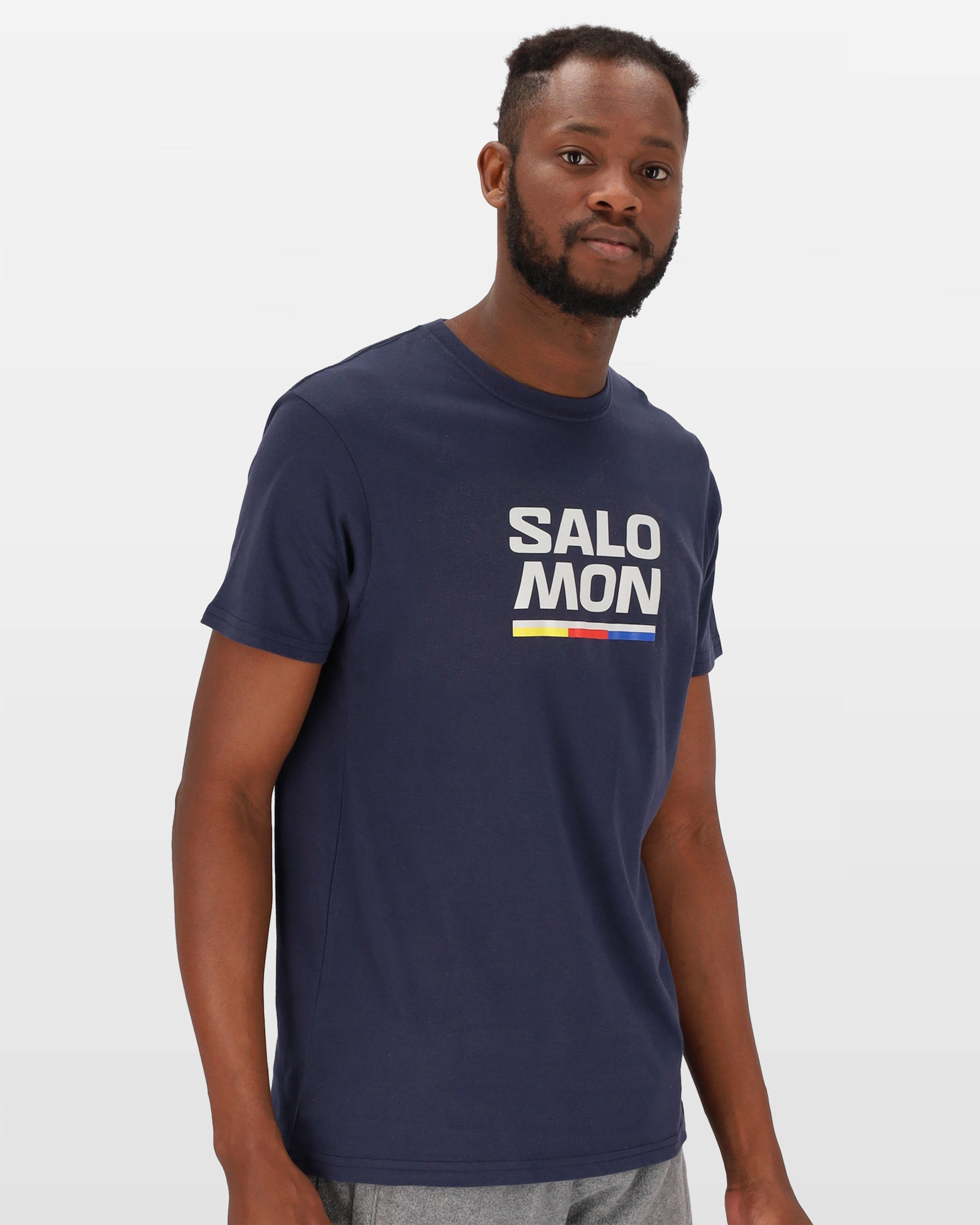 Salomon Men’s Faster Cotton T-shirt -  Navy