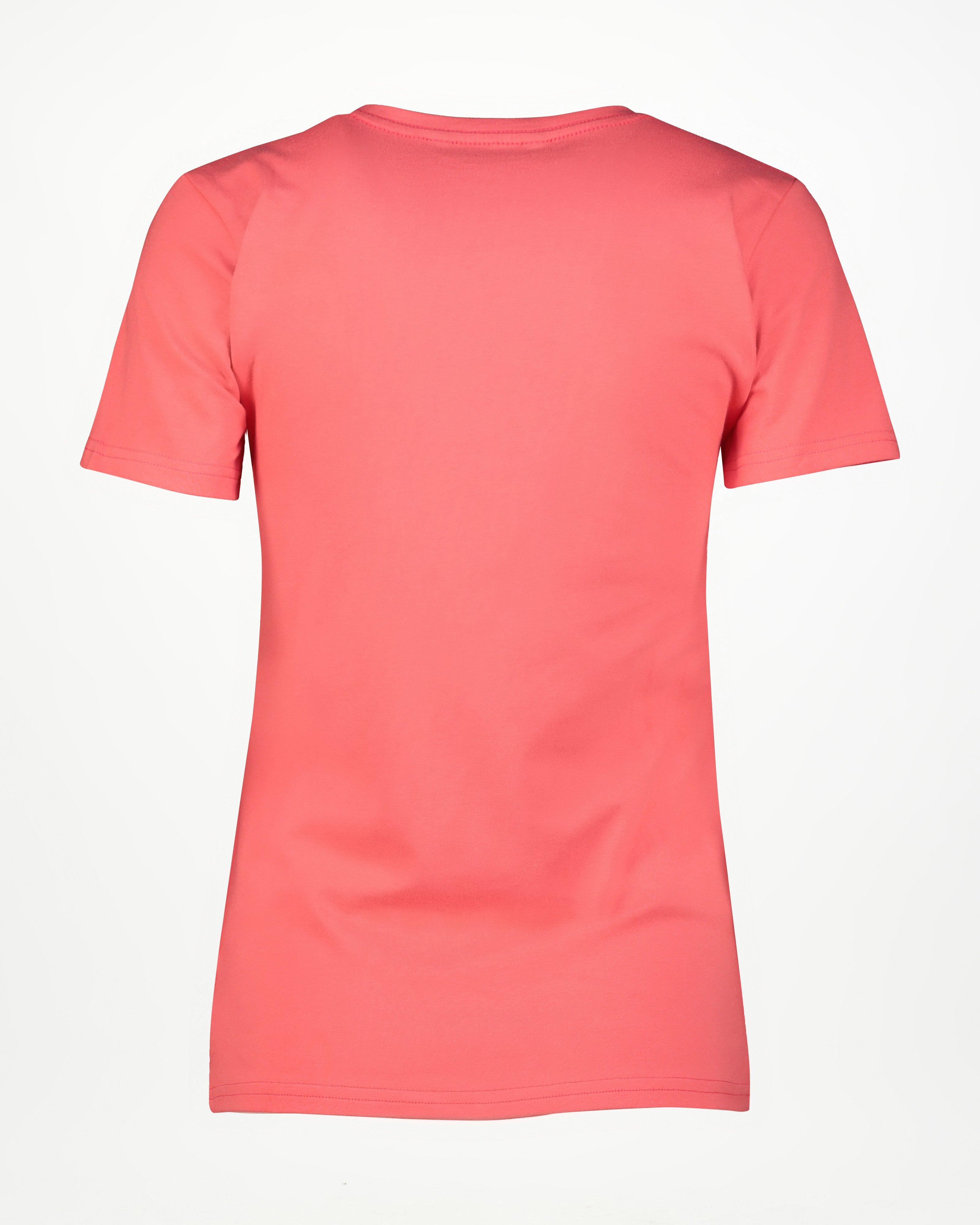 Salomon Women’s Scoop Neck Cotton T-shirt -  Coral