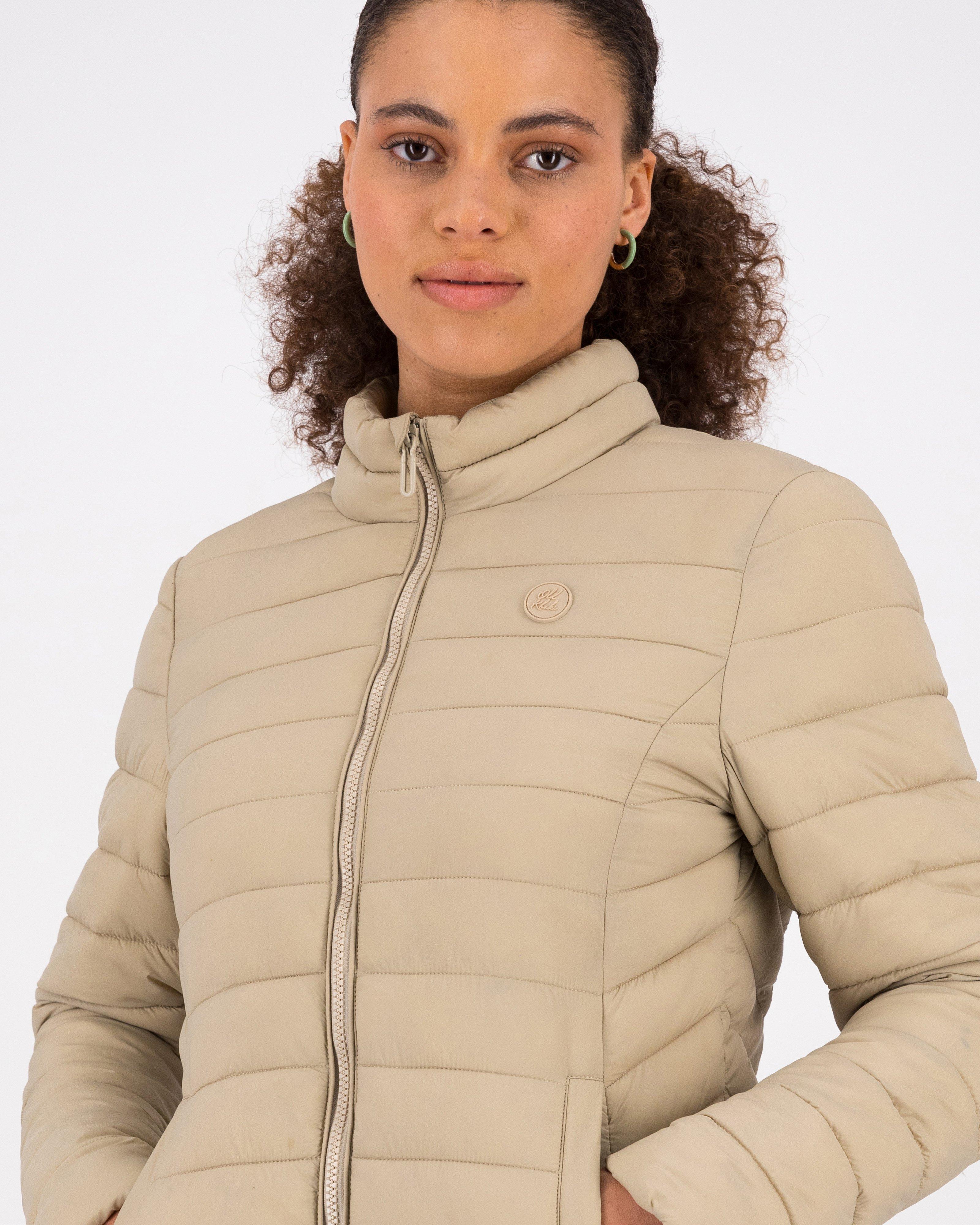 Women’s Nora Basic Quilted Puffer  -  Stone