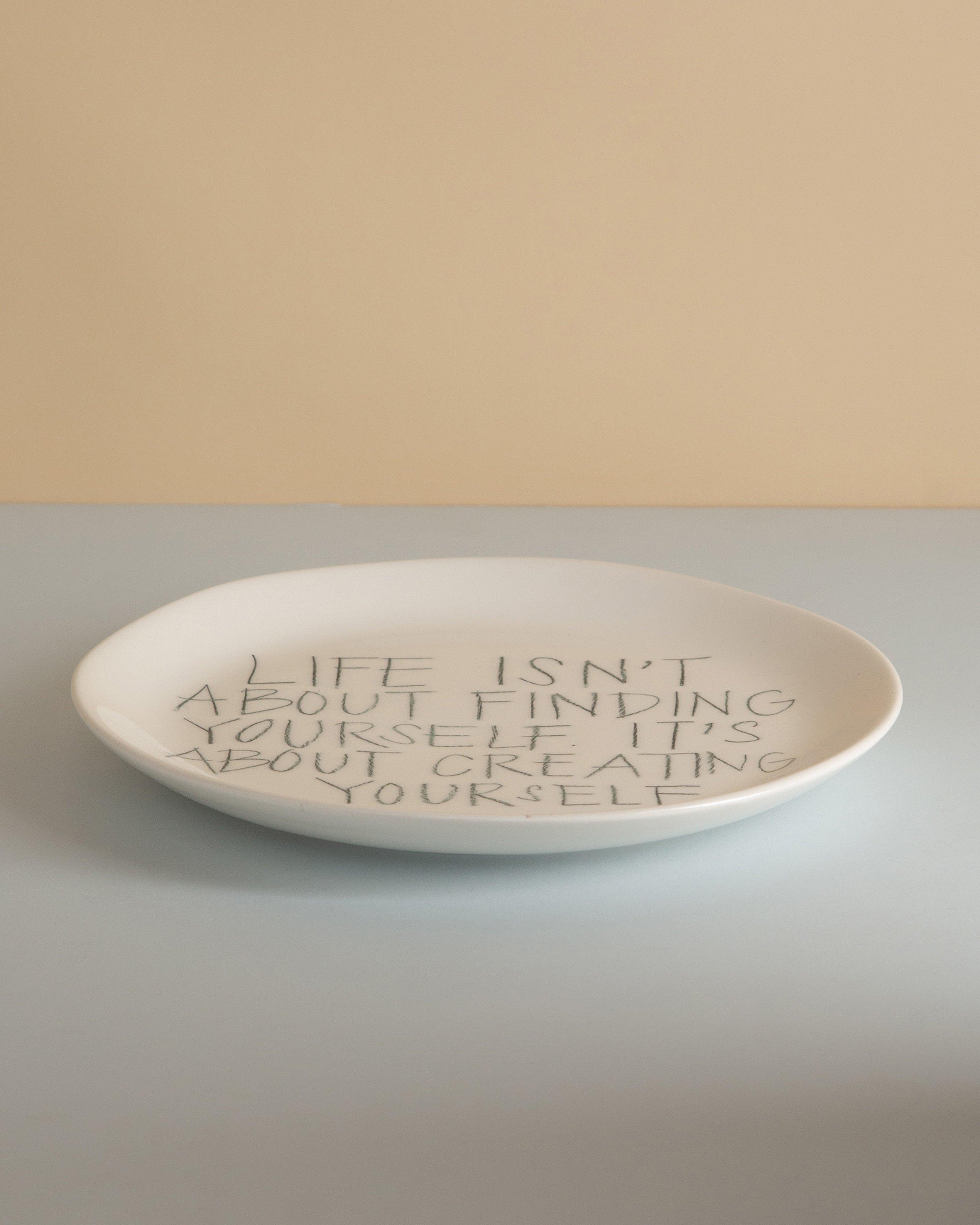 The Detailsmith "Finding Yourself" Side Plate -  White