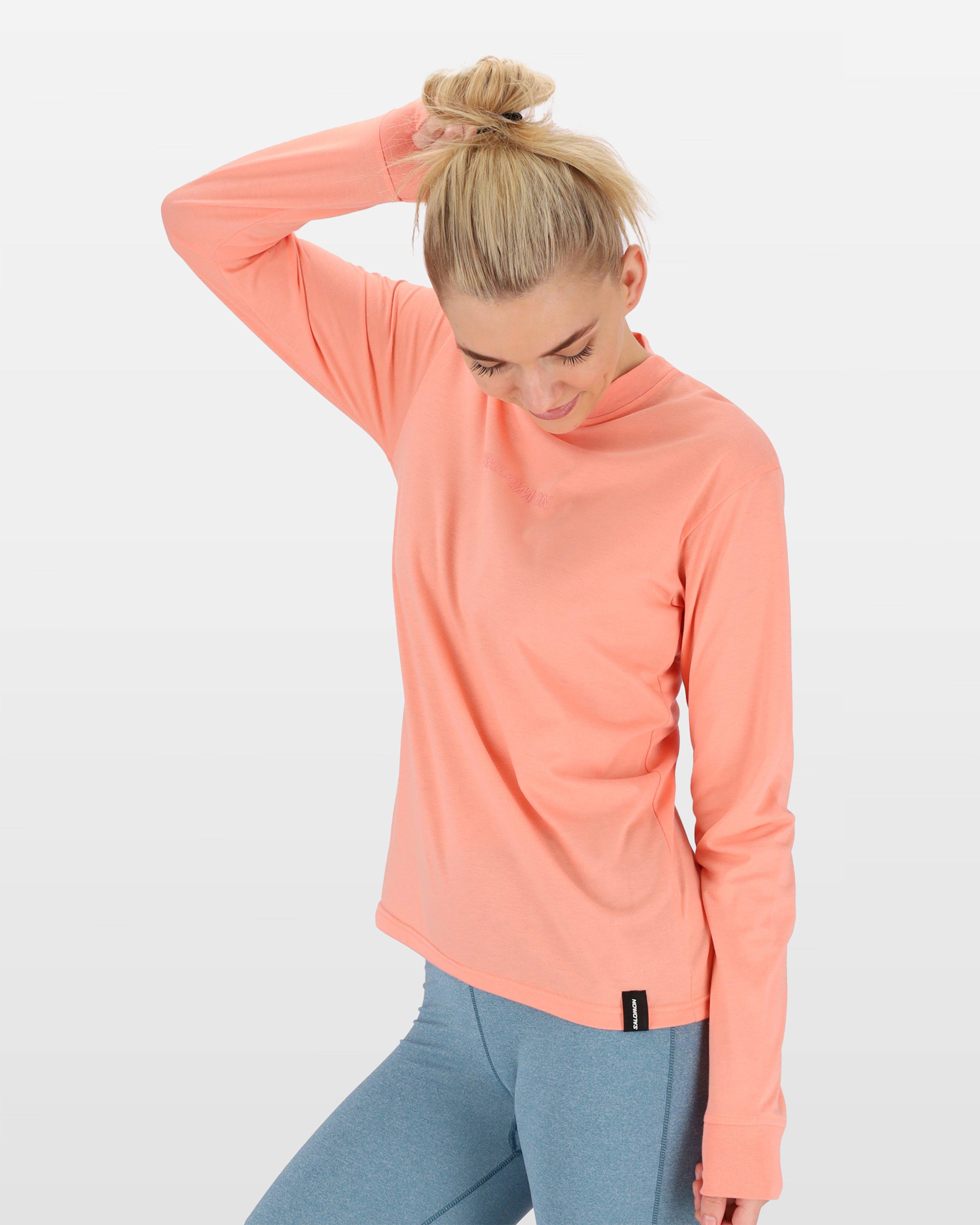 Salomon Women’s Willow Long Sleeve T-shirt -  Peach