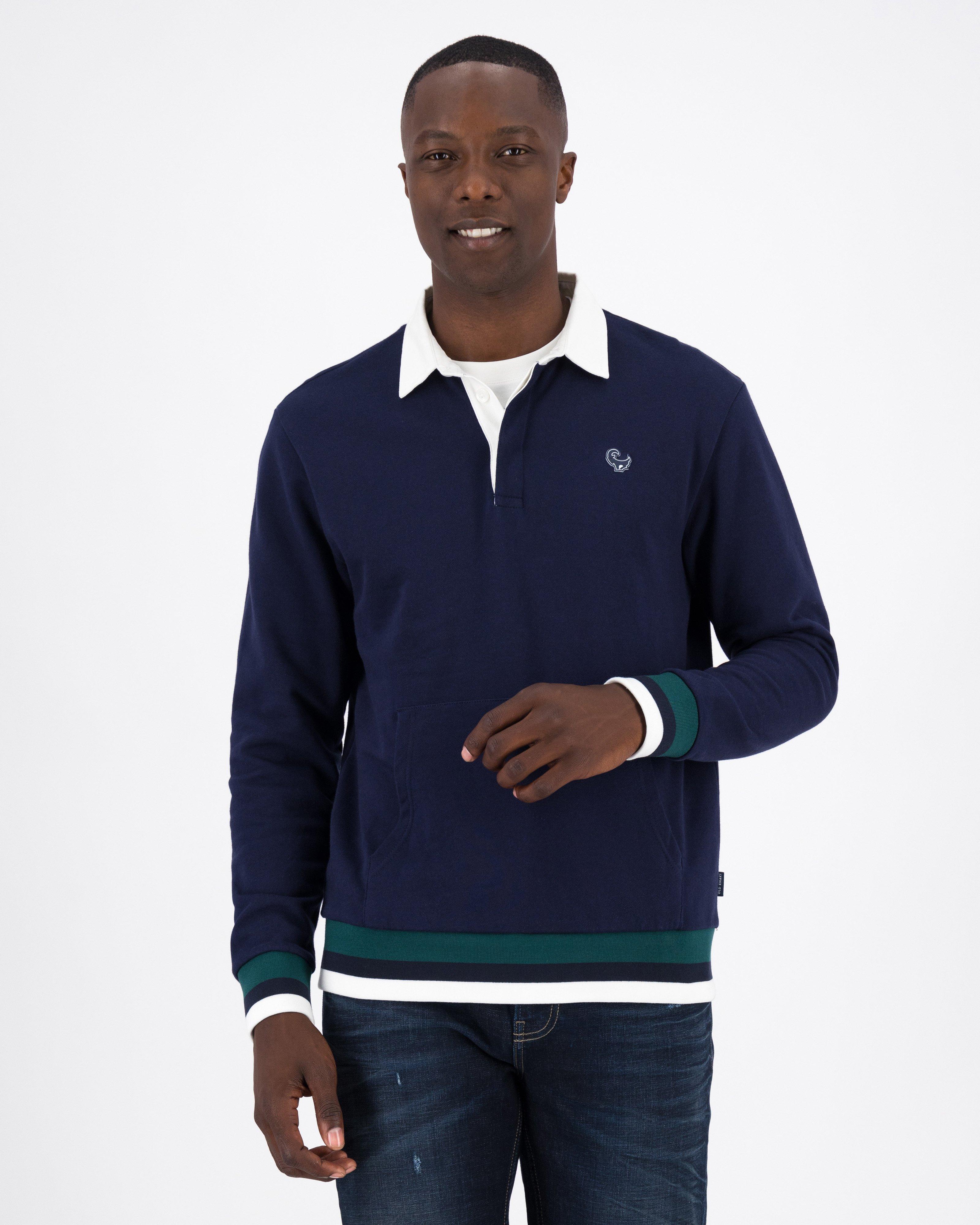 Men's Finley Rugby Sweat | Old Khaki