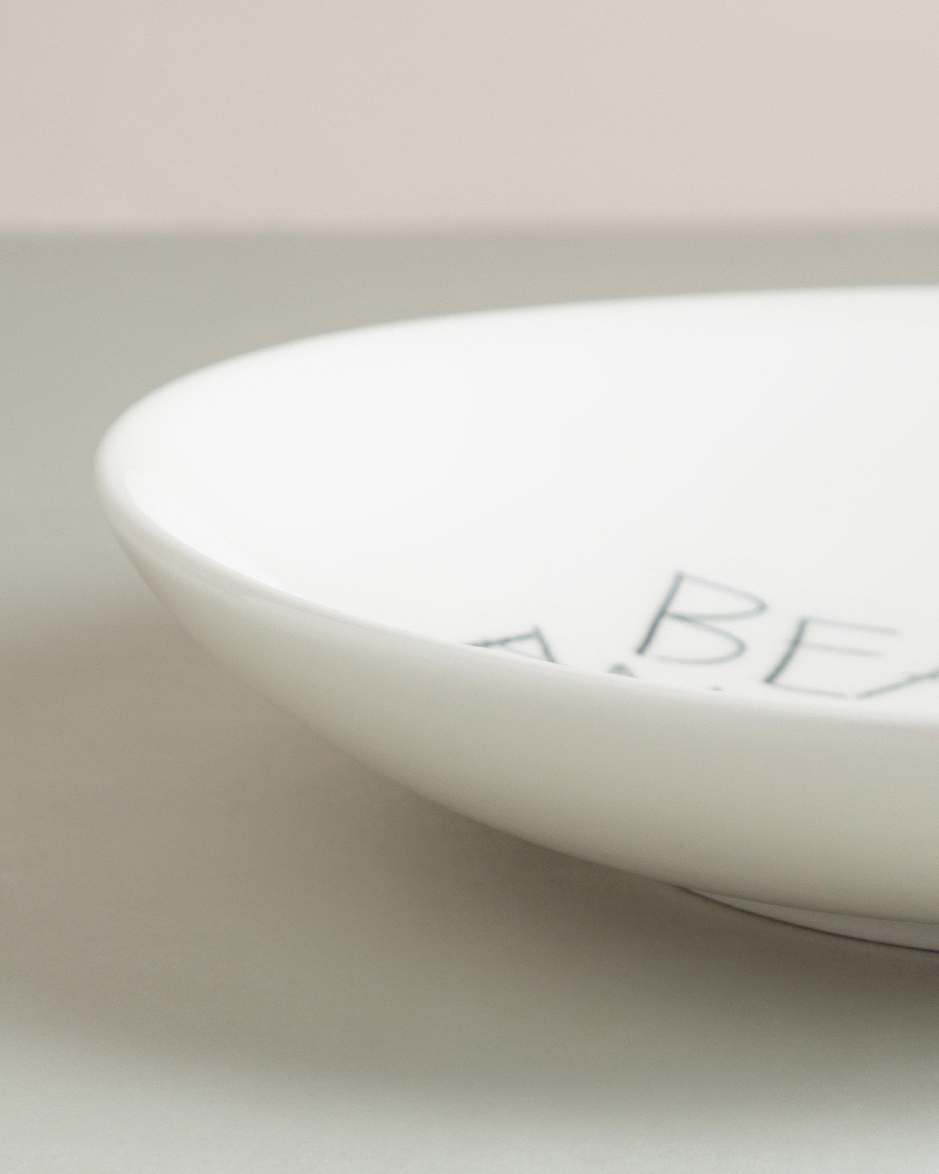 The Detail Smith "Beauty Is An Attitude" Salad Bowl -  White