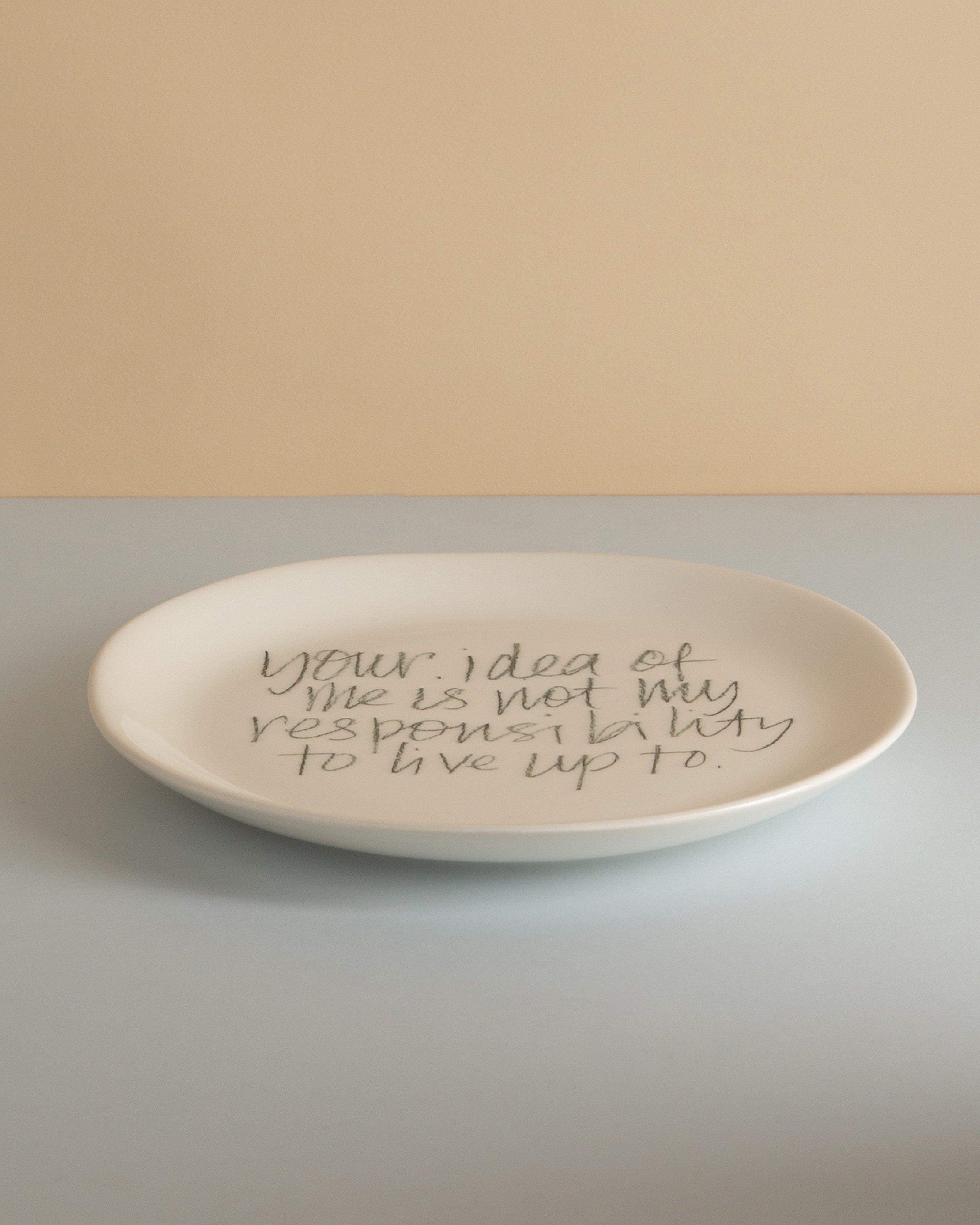 The Detailsmith "Your Idea" Side Plate -  White