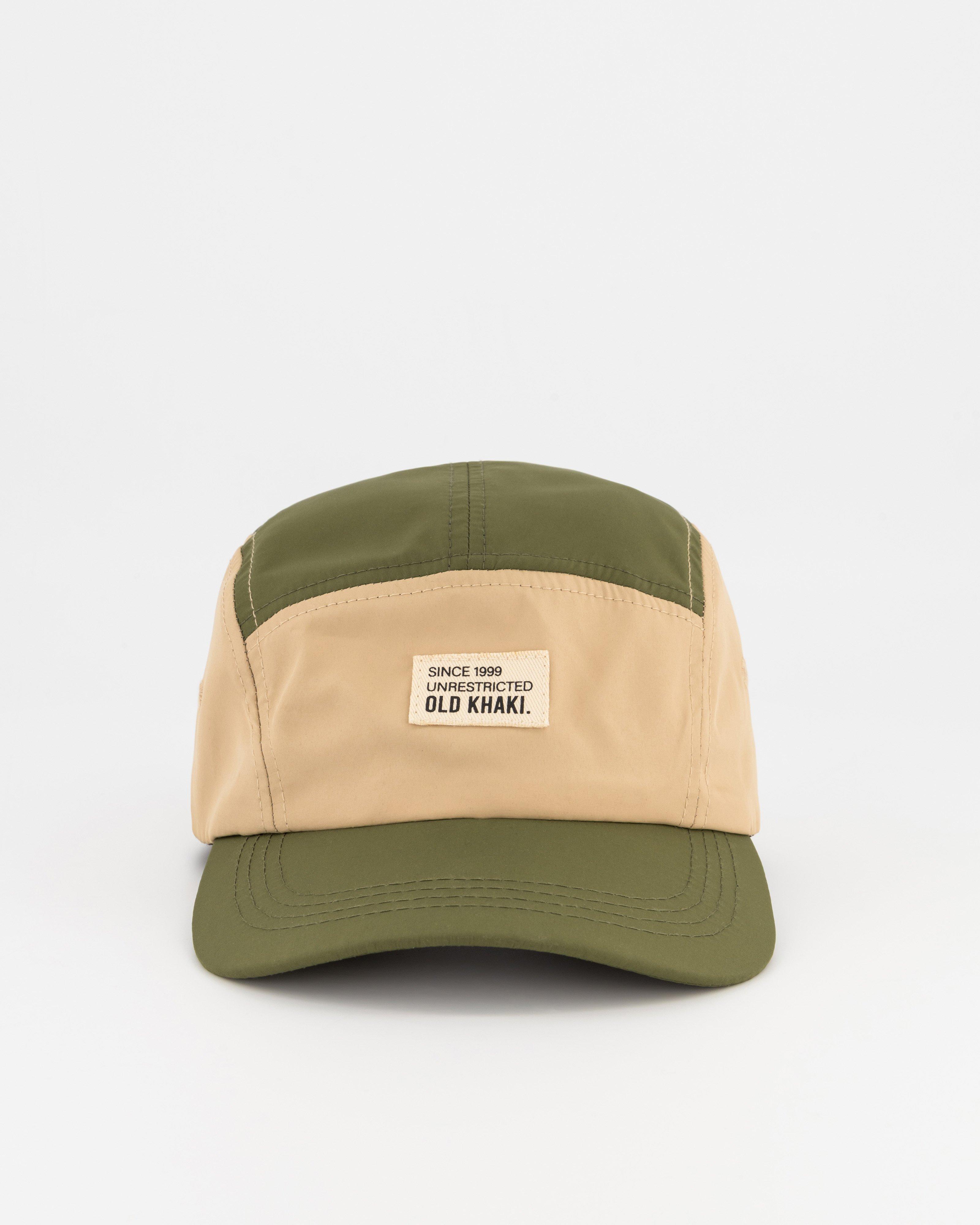 Men’s Landro Colour-Block Utility Peak Cap -  Olive