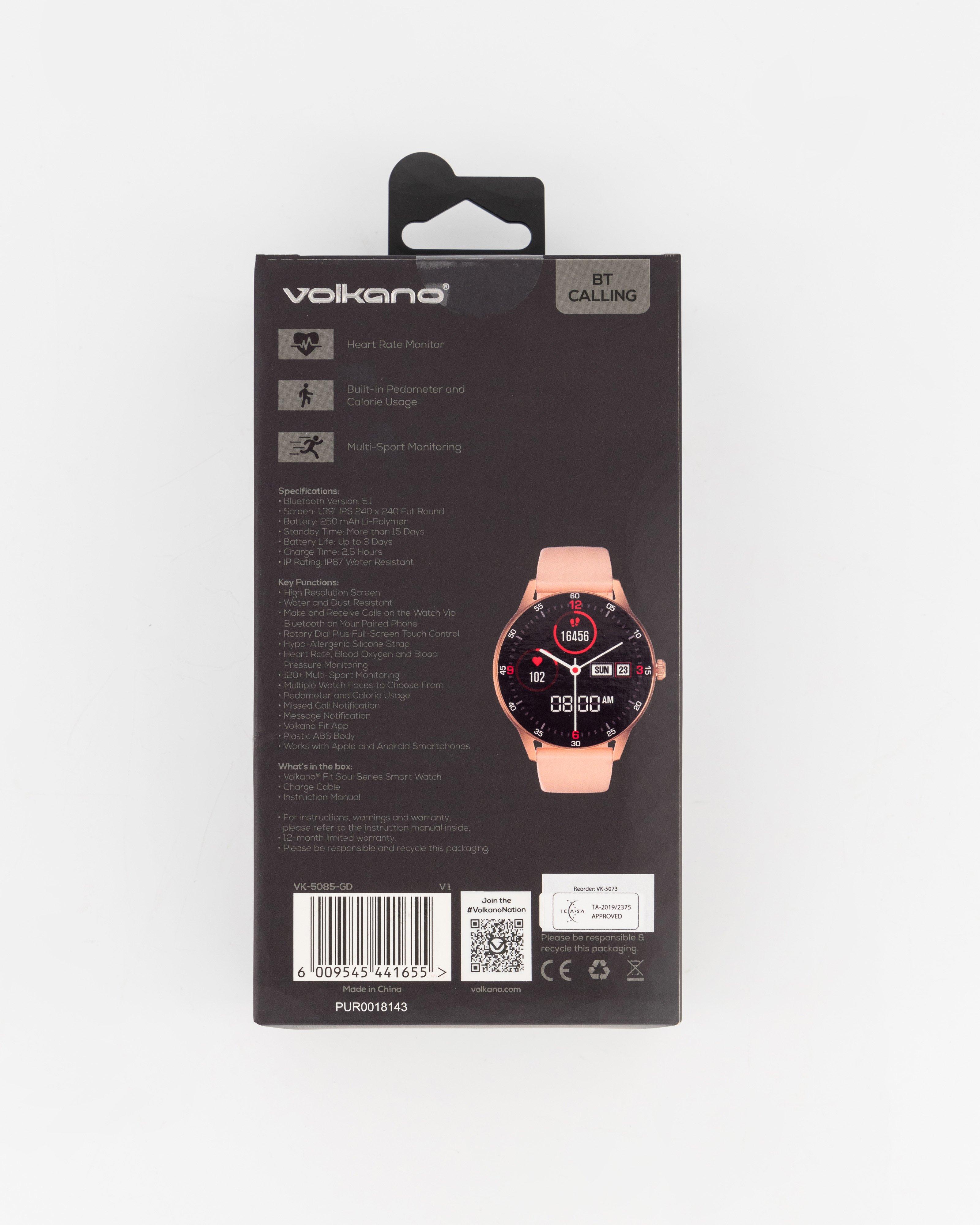 Volkano Soul Series Watch with Heart Rate Monitor -  Dusty Pink