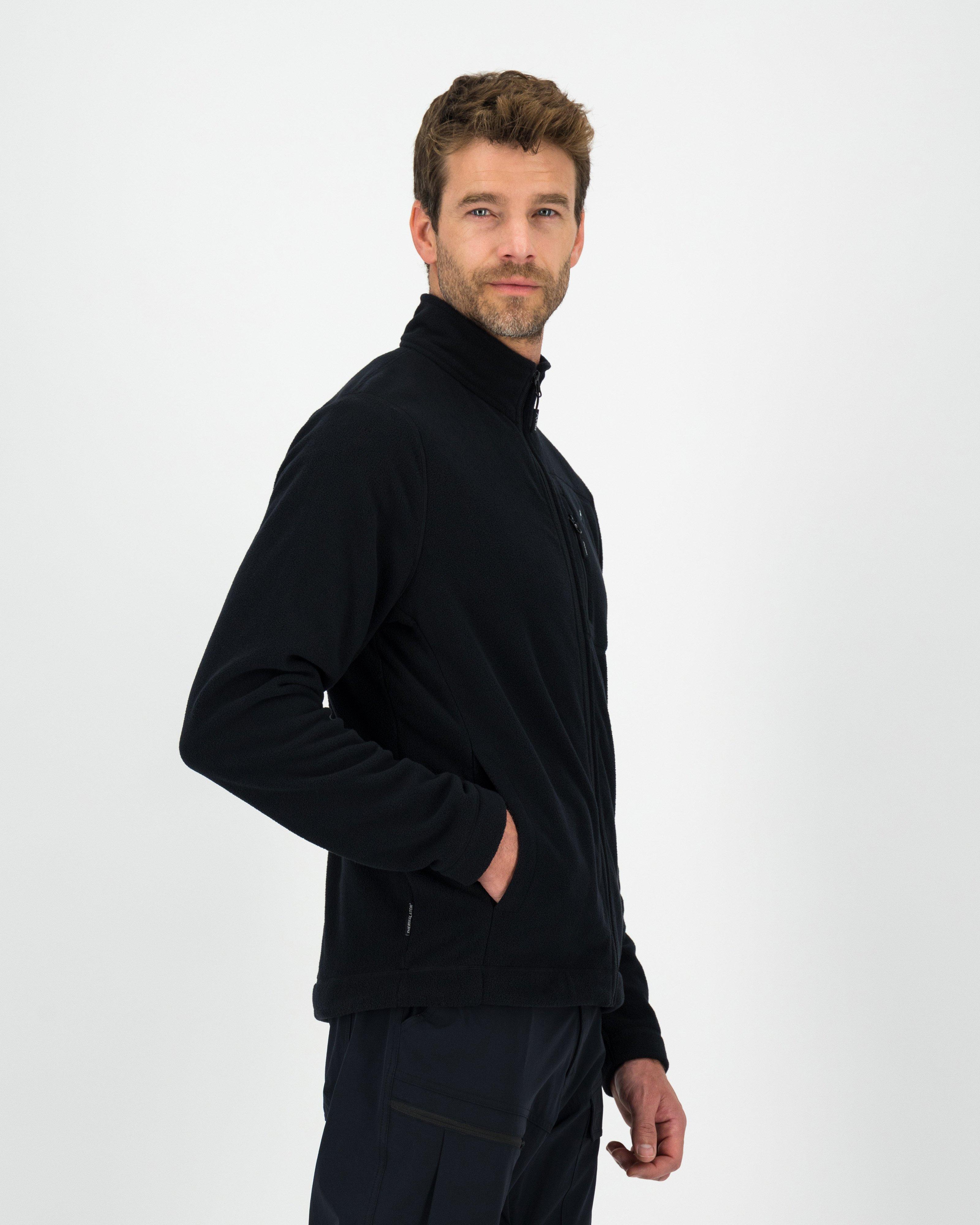 K-Way Men’s Marco 2.0 Brushed Fleece Jacket  -  Black