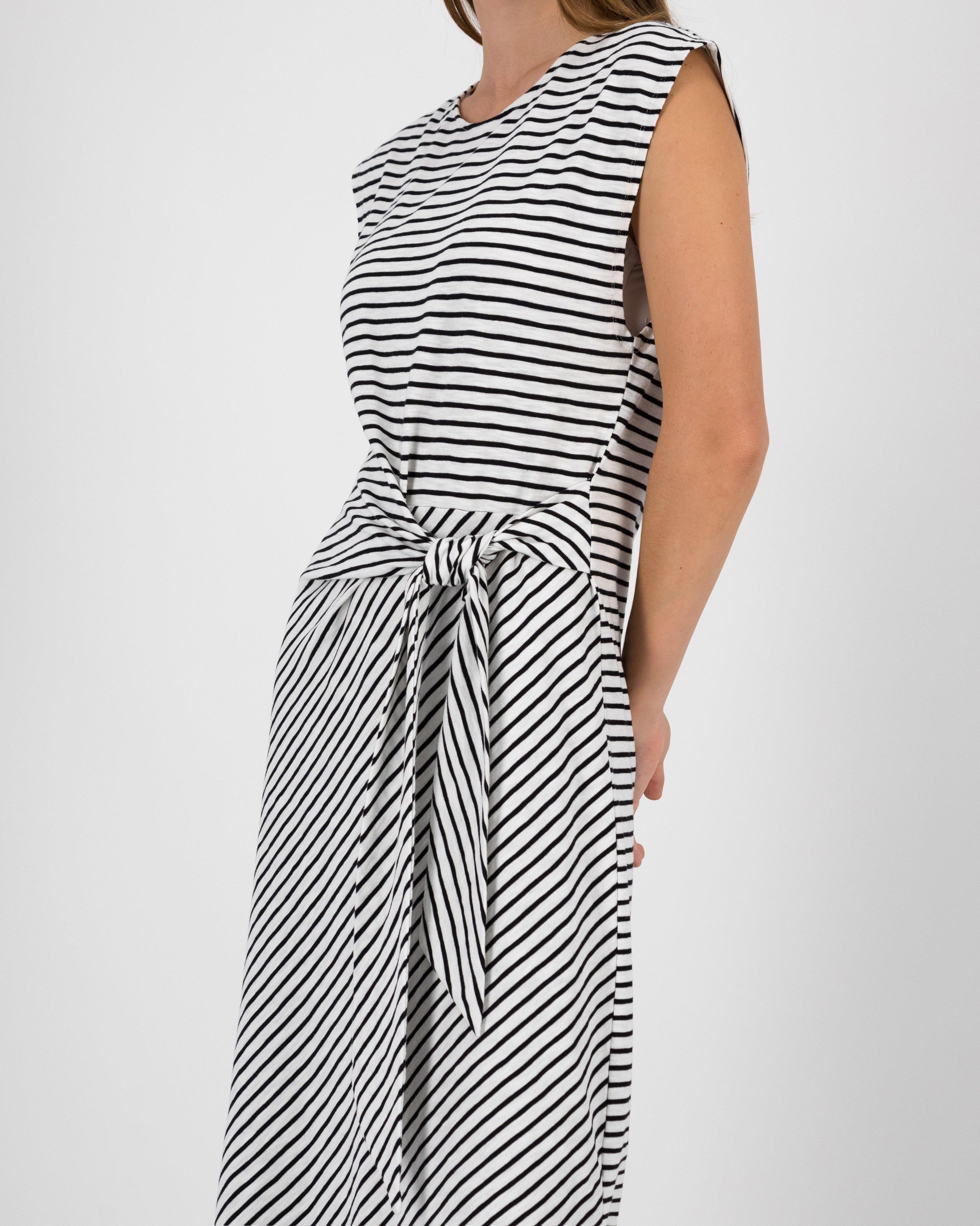 Emory Stripe Knit Dress -  Milk