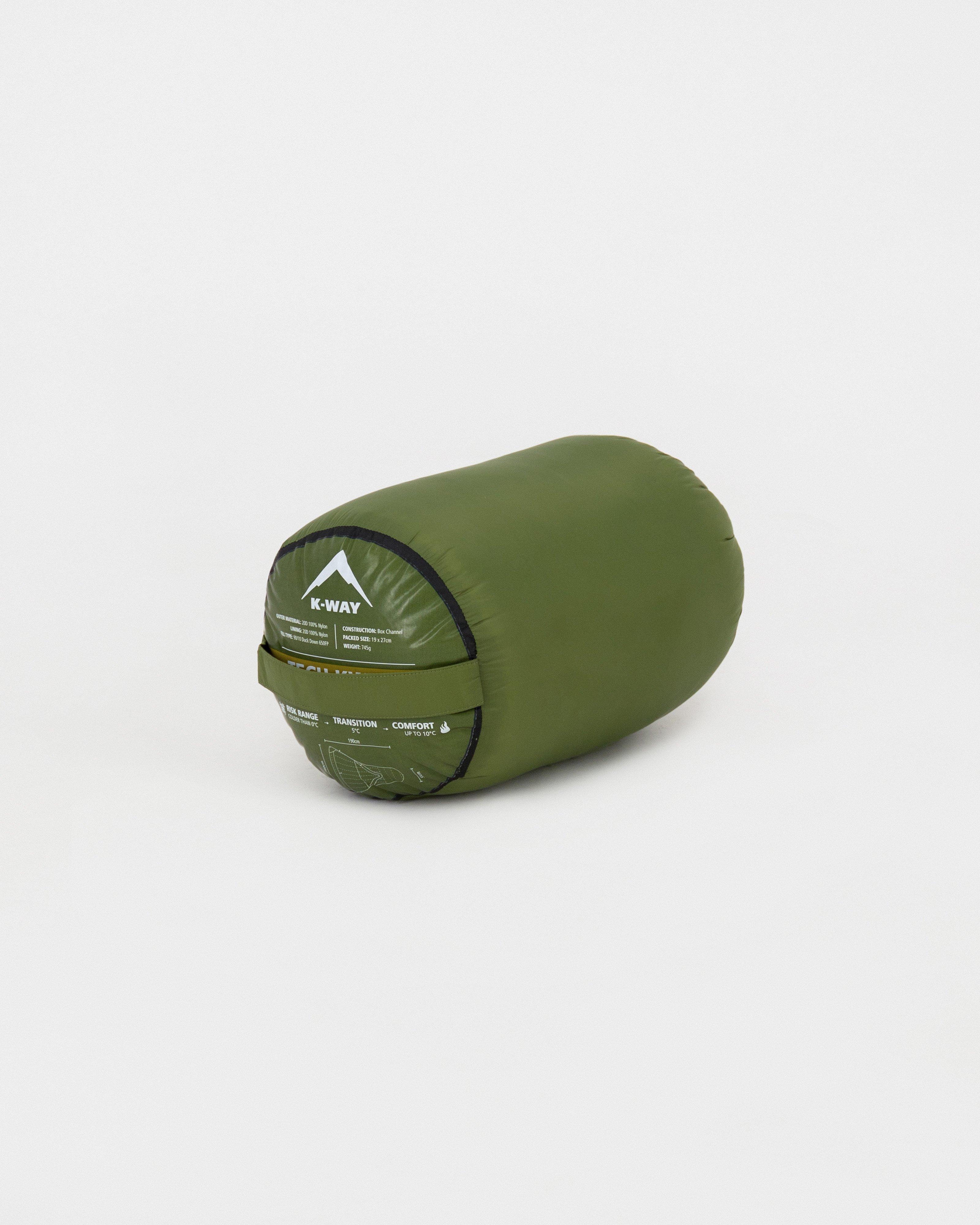 K-Way Tech-Kwilt Backpacking Down Quilt -  Olive