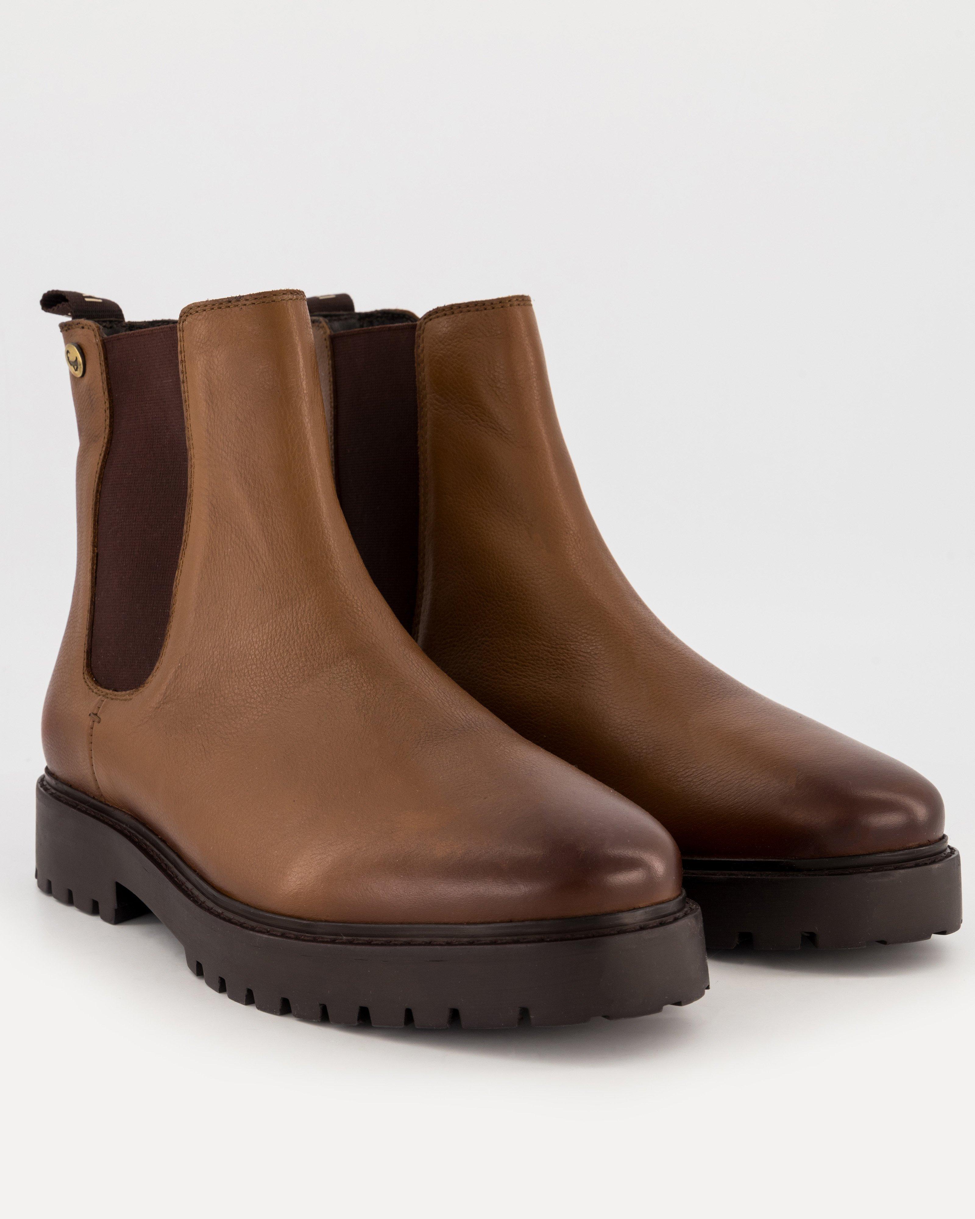 Men’s Harlon Chelsea Leather Boot -  Tan