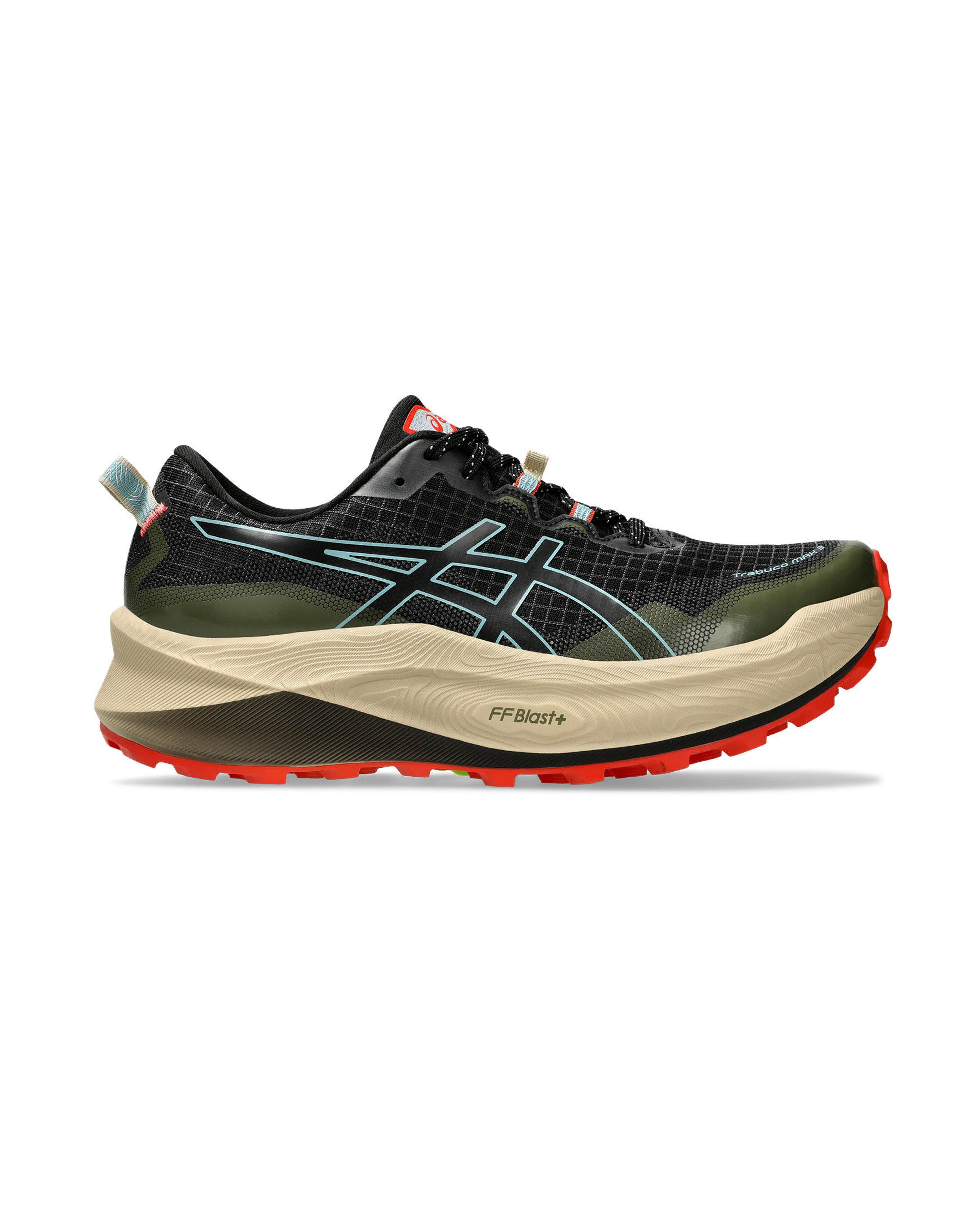 Asics Men’s Trabuco Max 3 Trail Running Shoes -  Black