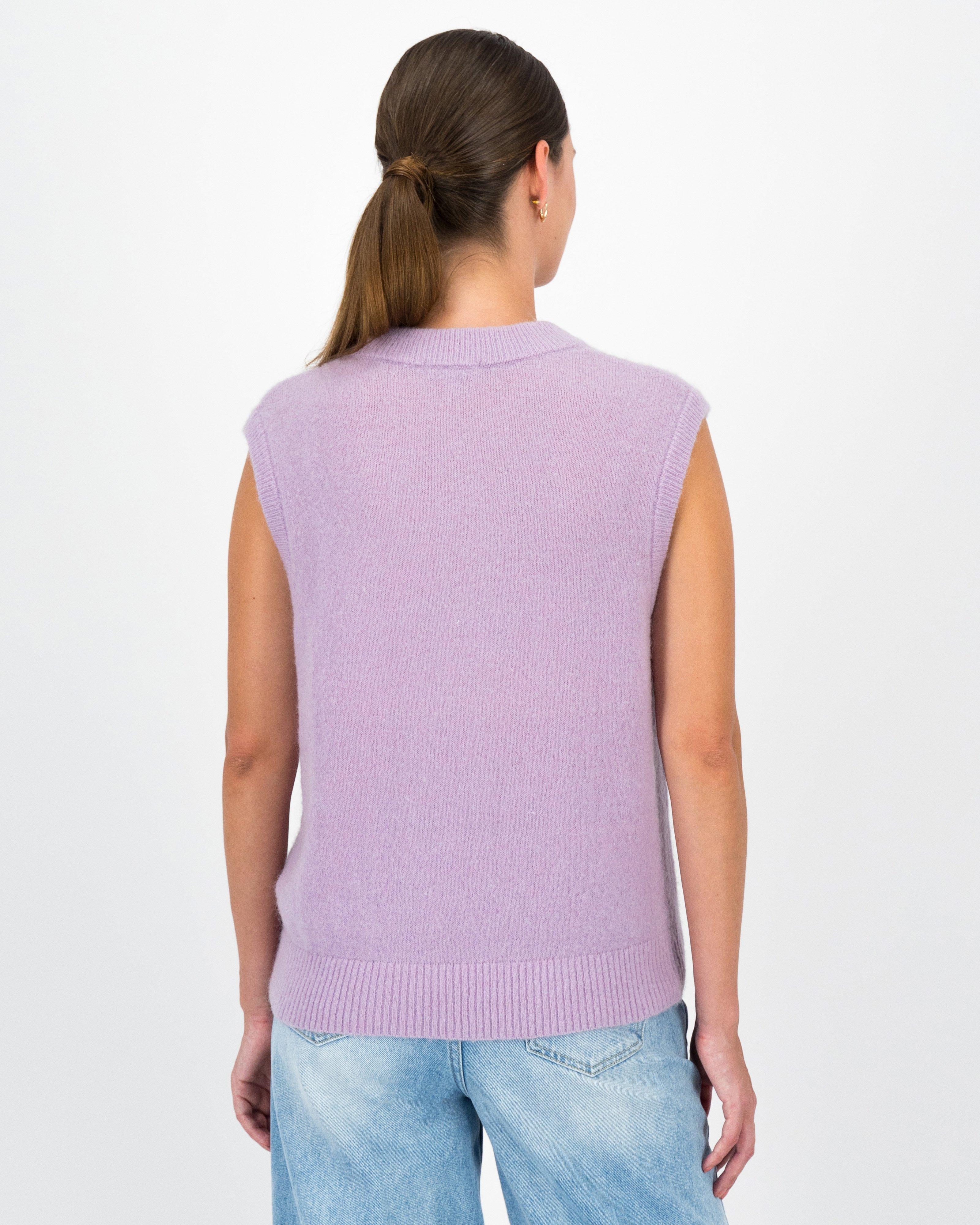 Leo Knitwear Vest -  Lilac
