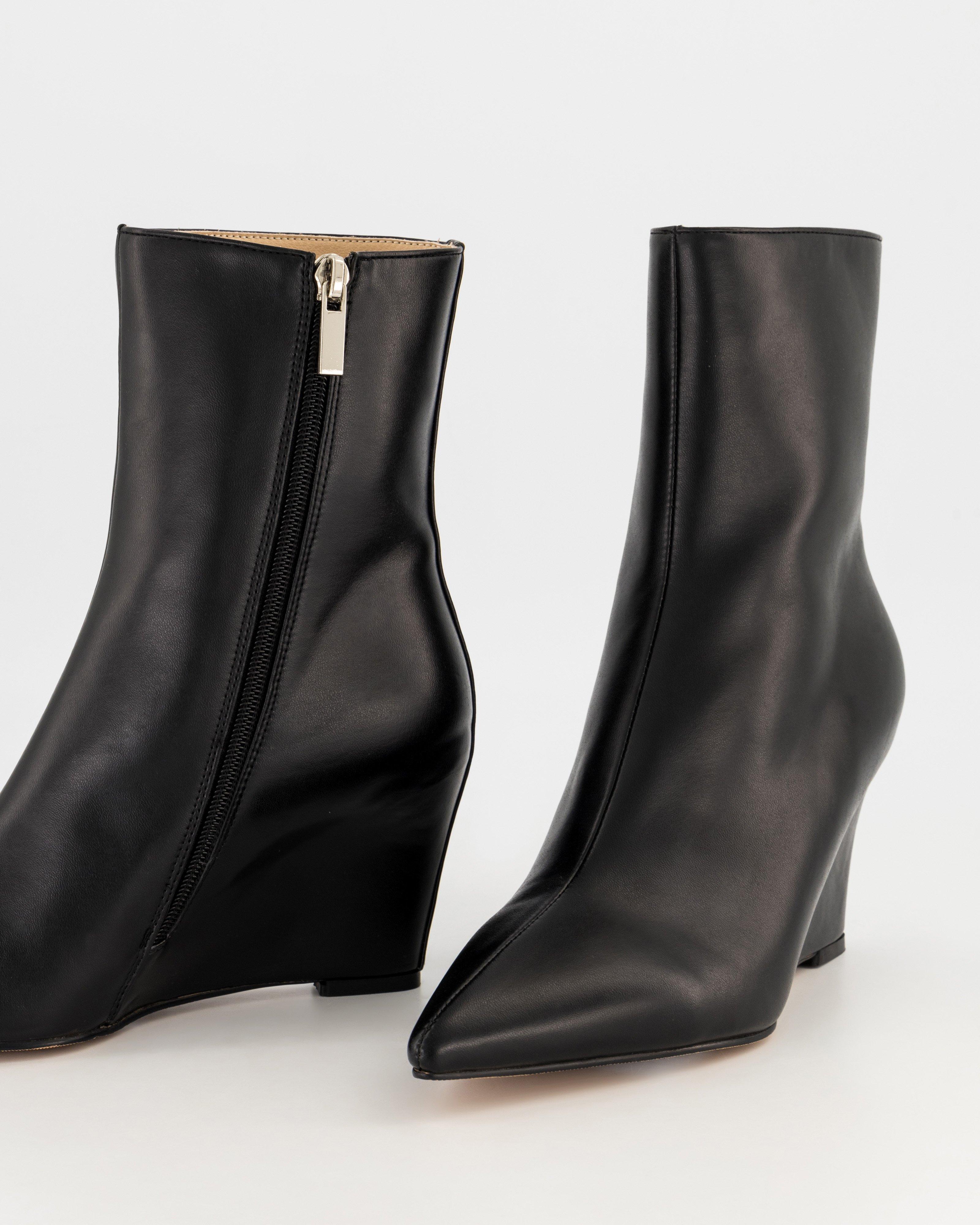 Lolita Wedge Boot -  Black