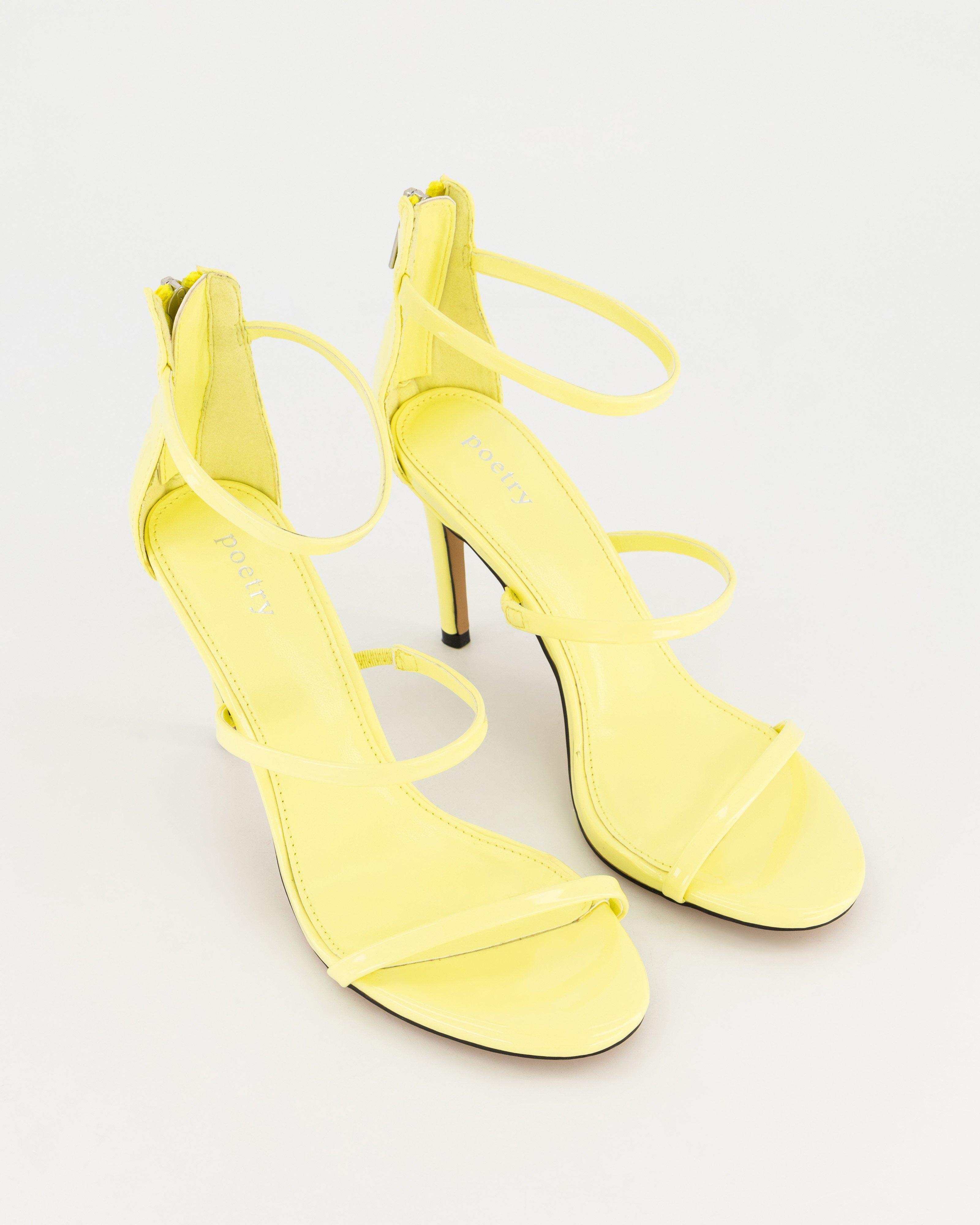 Louise Patent Strappy Heel -  Lime