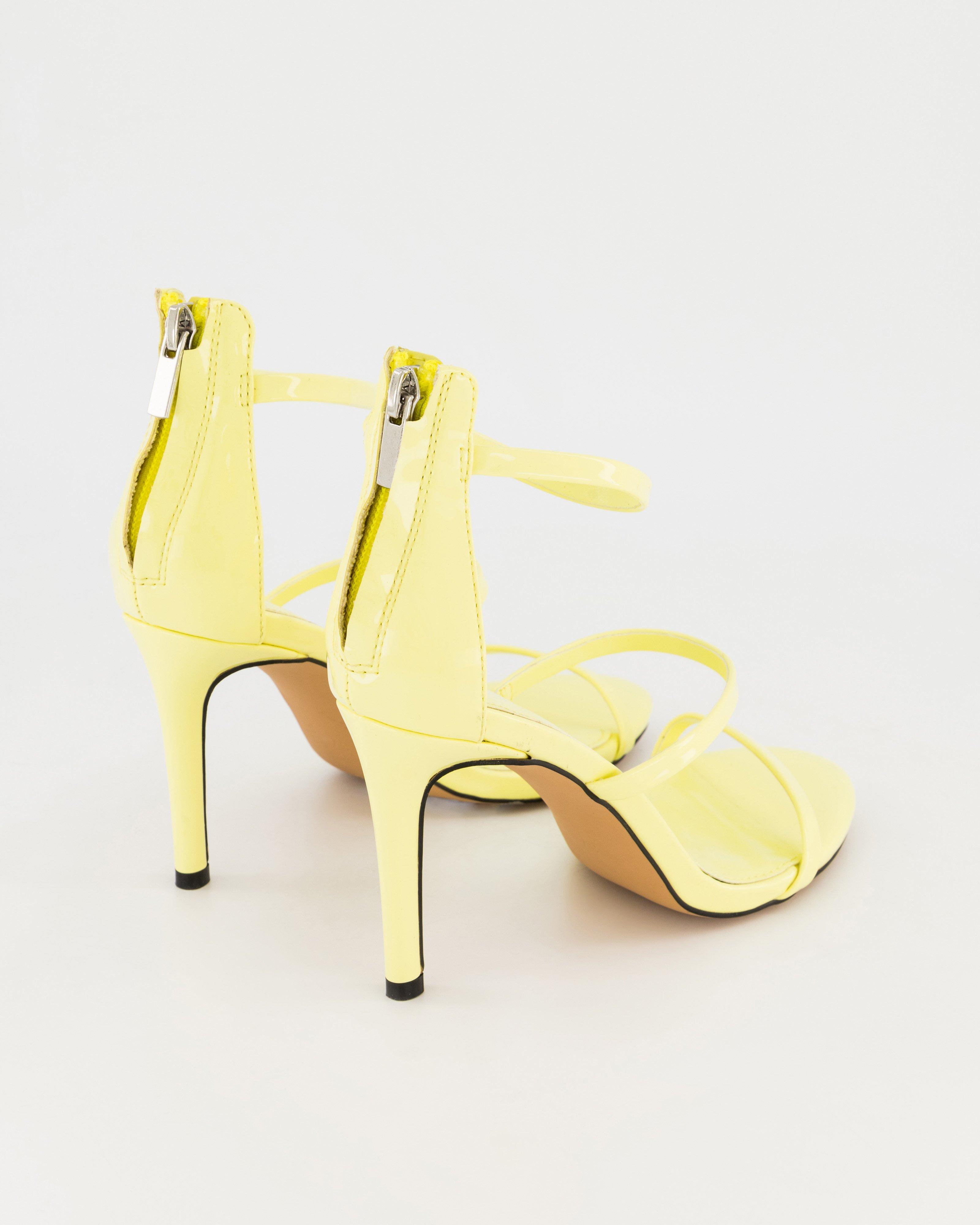 Louise Patent Strappy Heel -  Lime