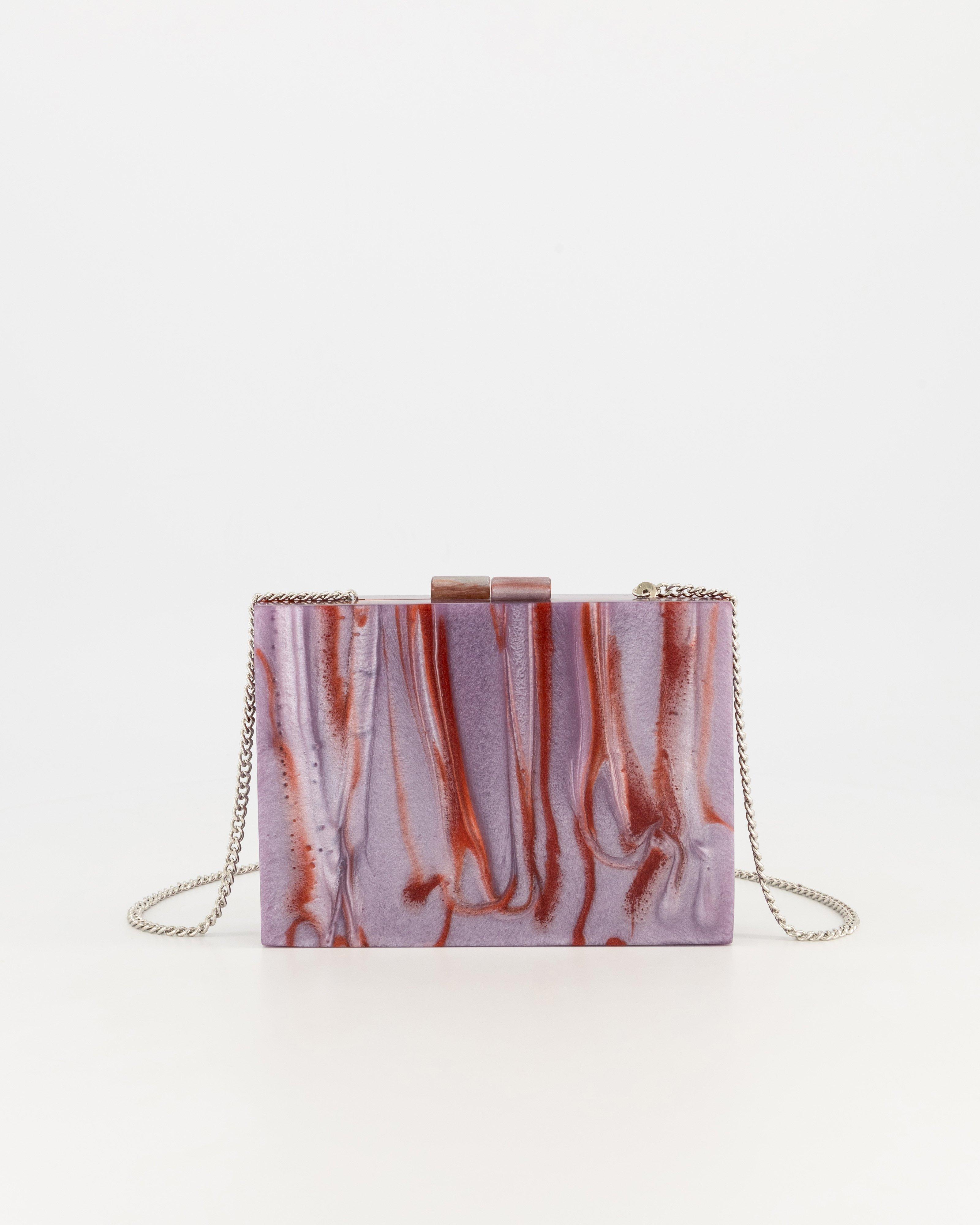Simone Resin Clutchbag -  Lilac