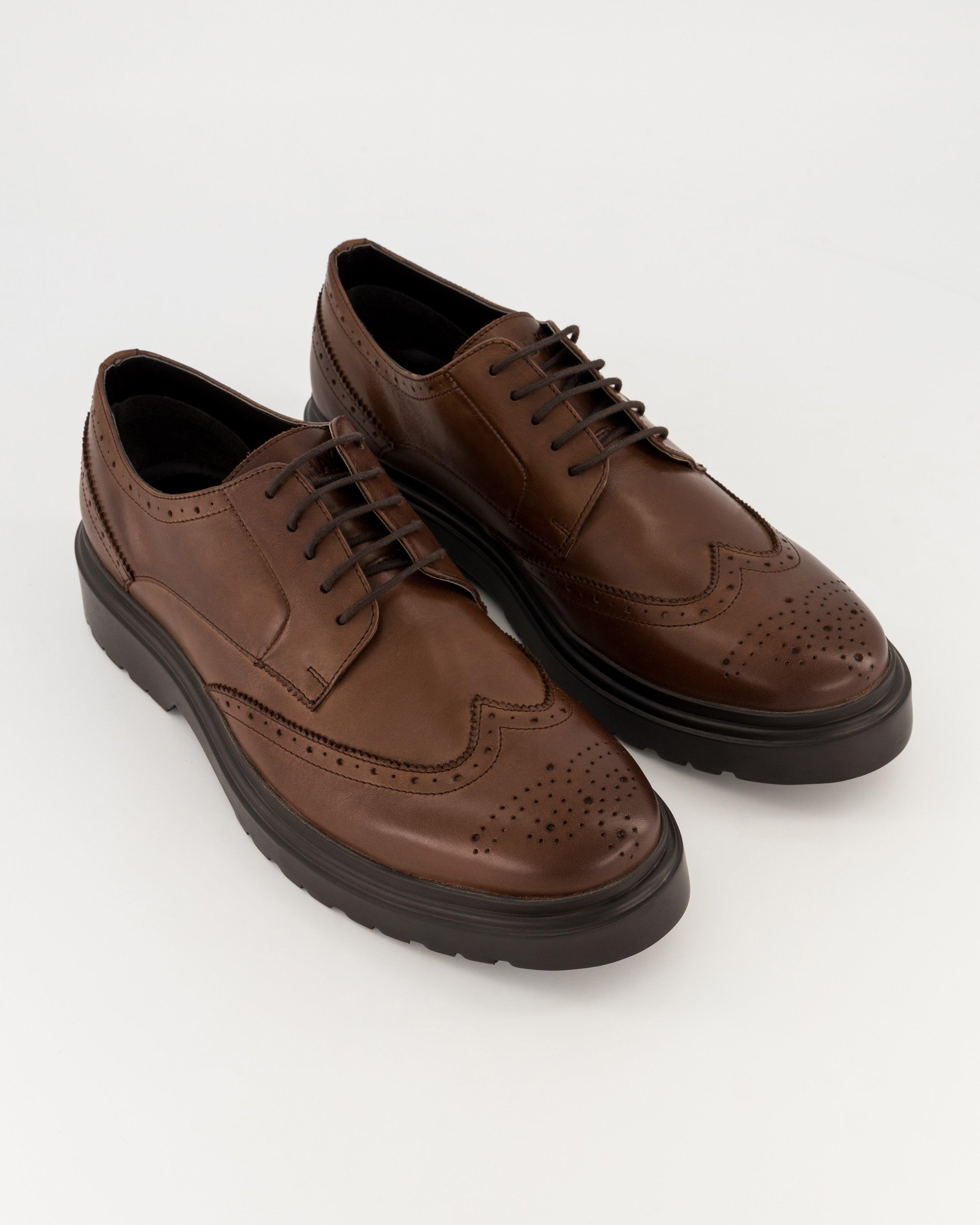 Men’s Jakobe Leather Shoe -  Brown