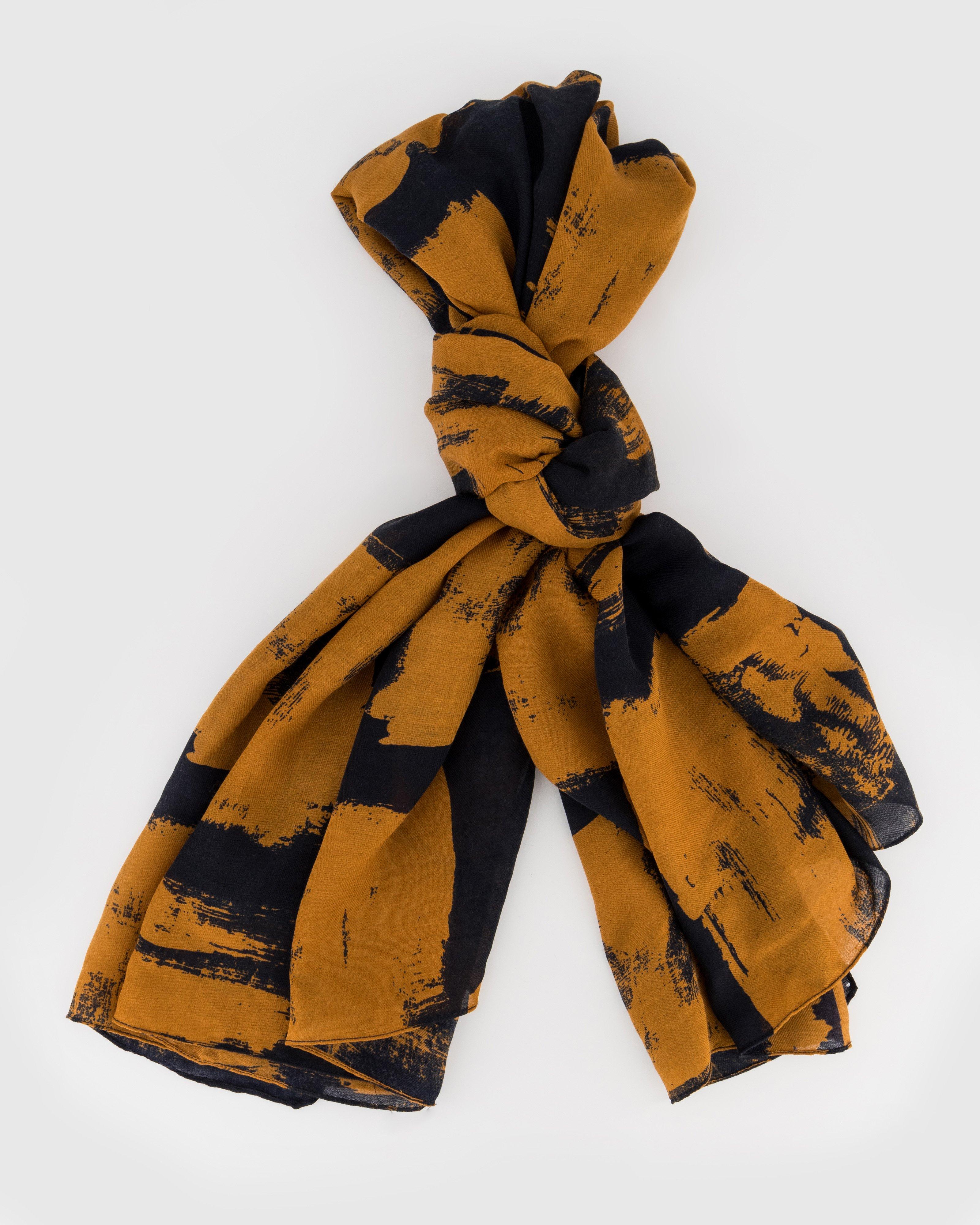 Cersie Abstract Scarf -  Navy