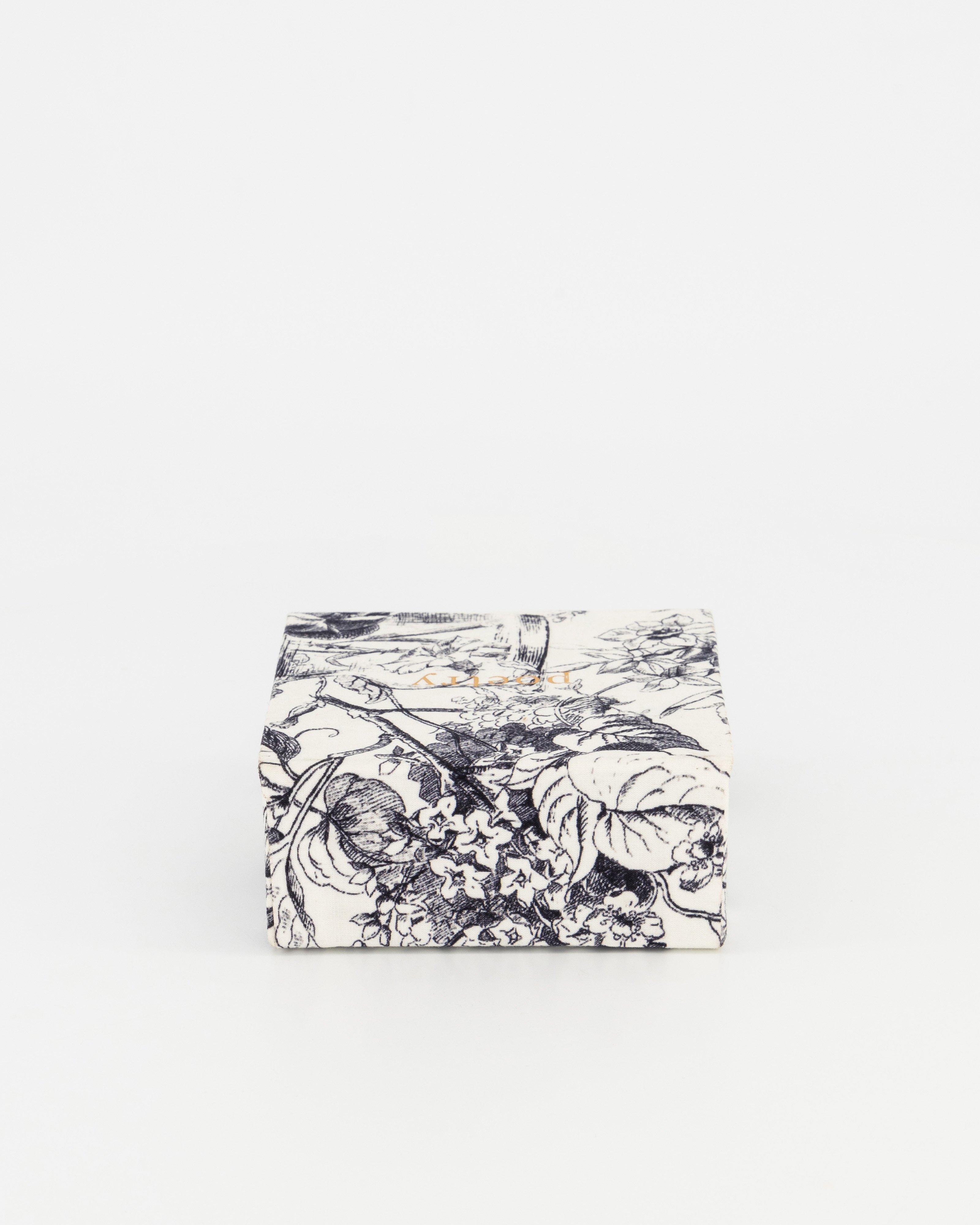 Lara Printed Jewelry Box -  Black