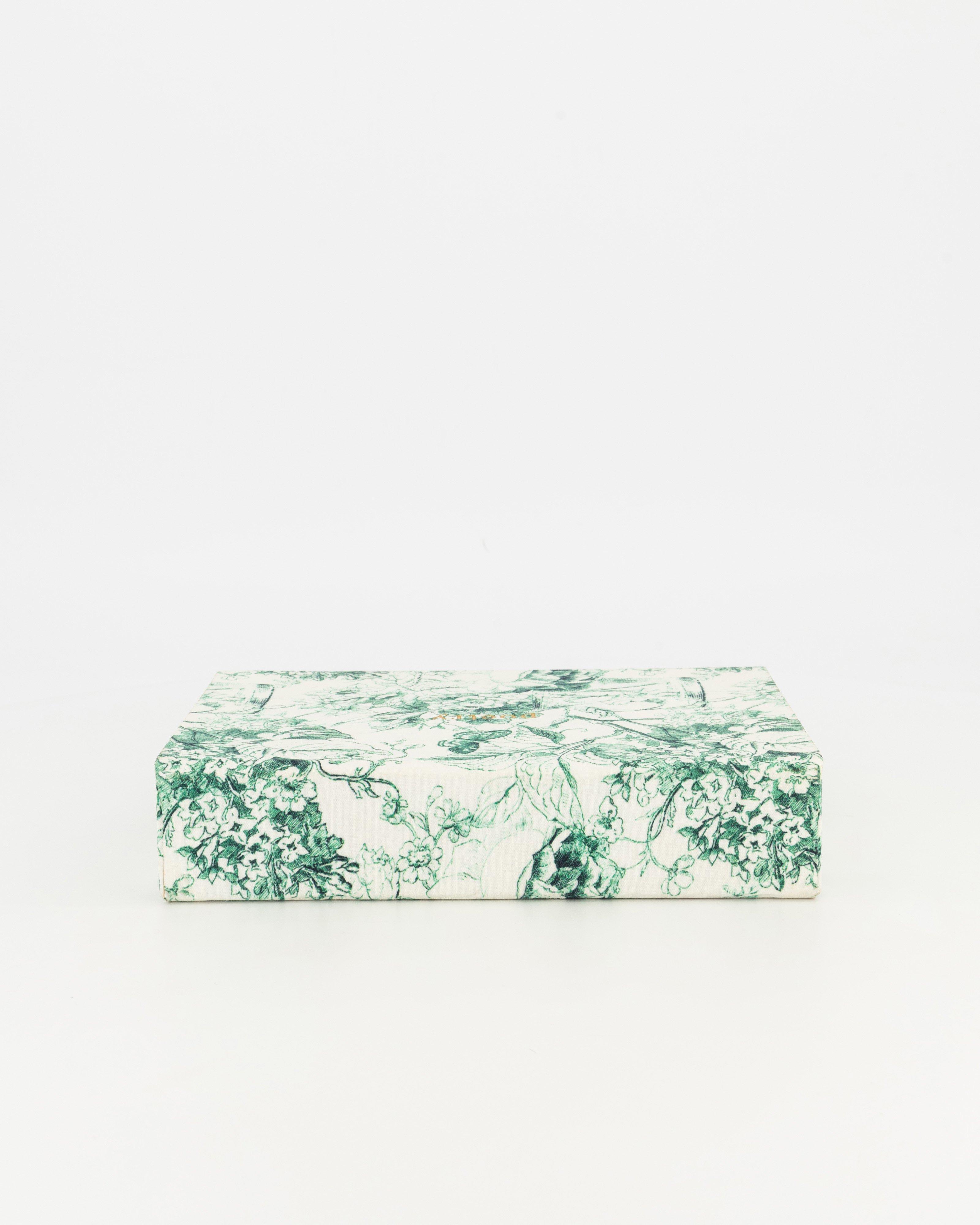 Precious Printed Jewelry Box -  Green