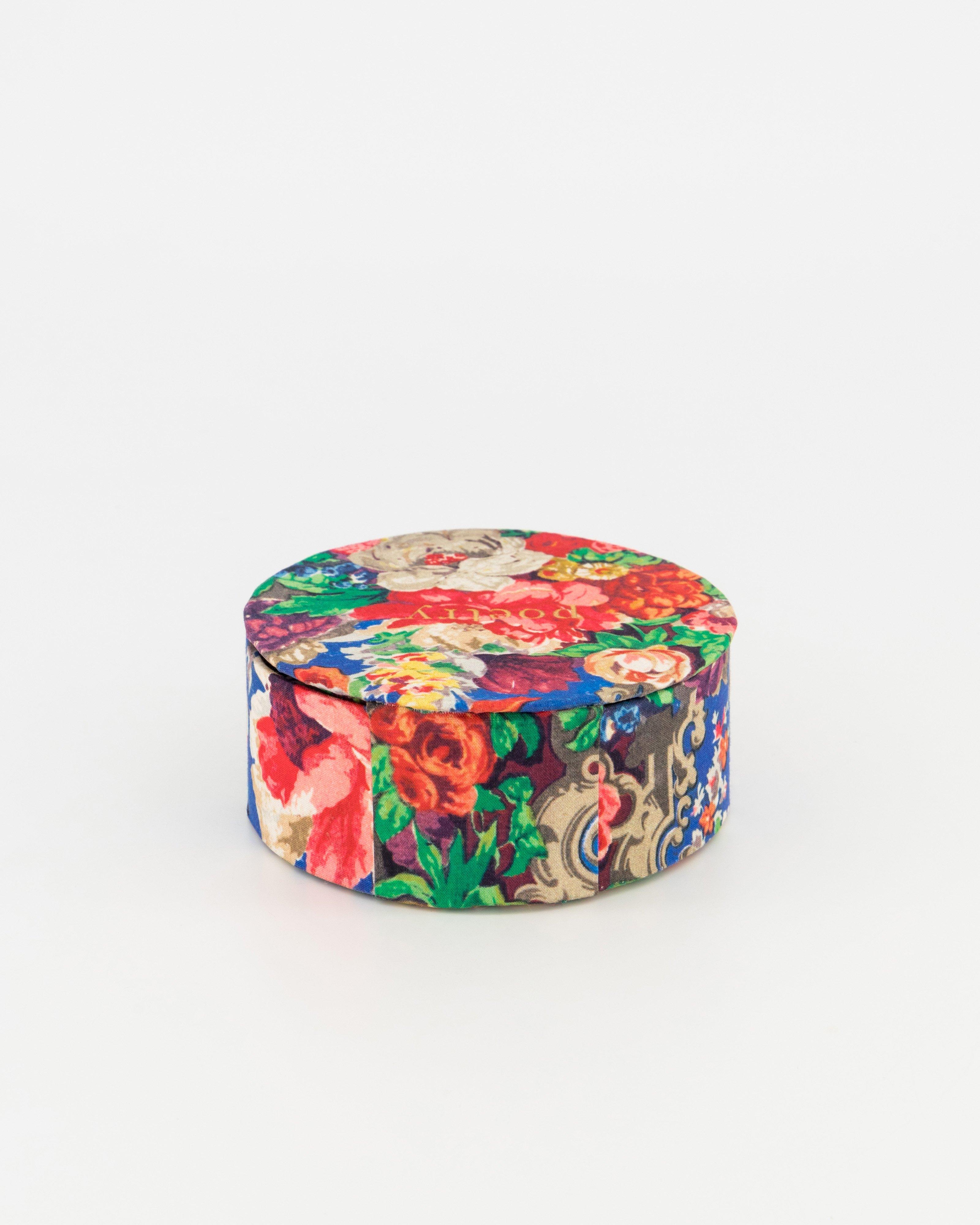 Charne Round Jewellery Box -  Red