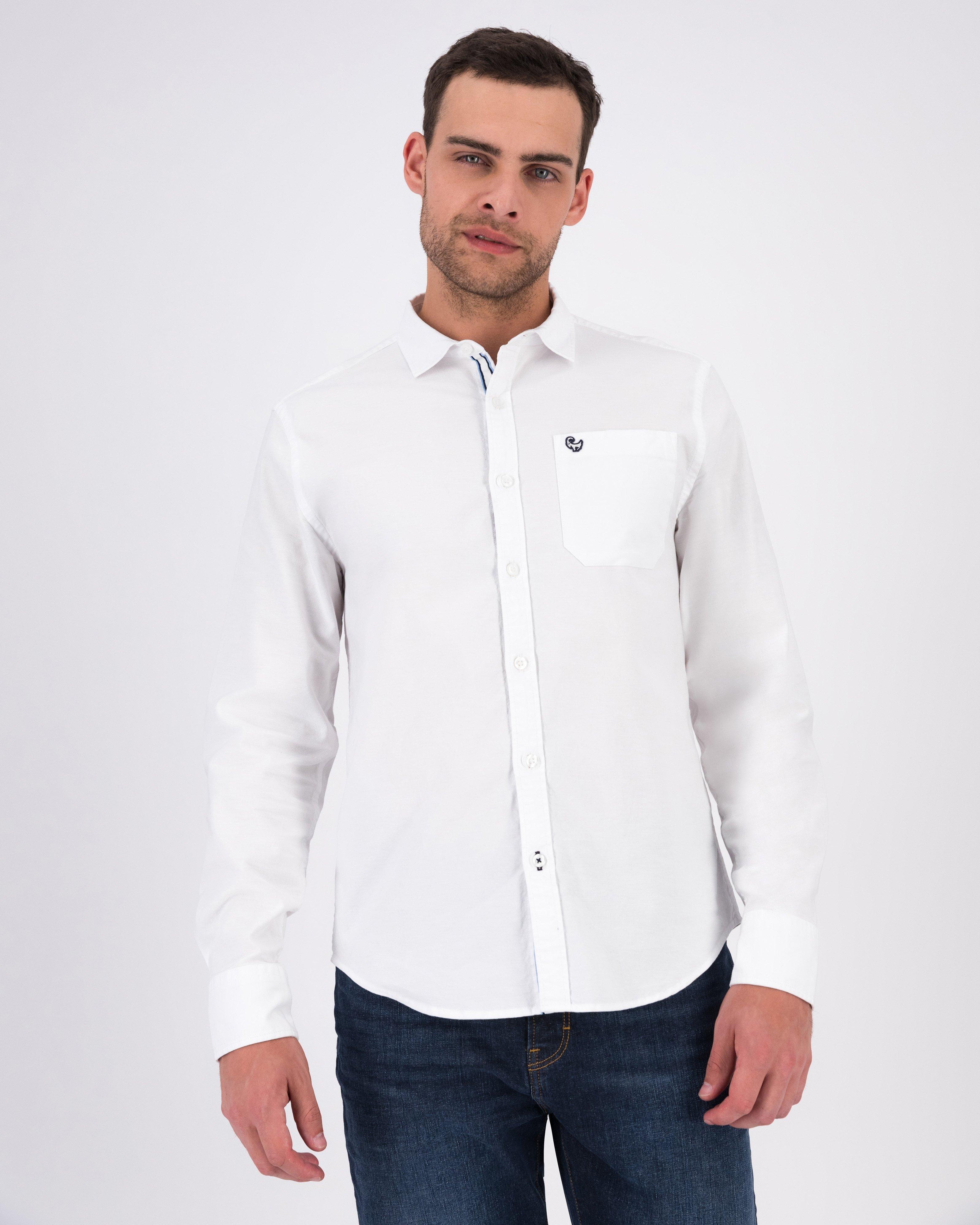 Men’s Carlos Oxford Shirt -  White