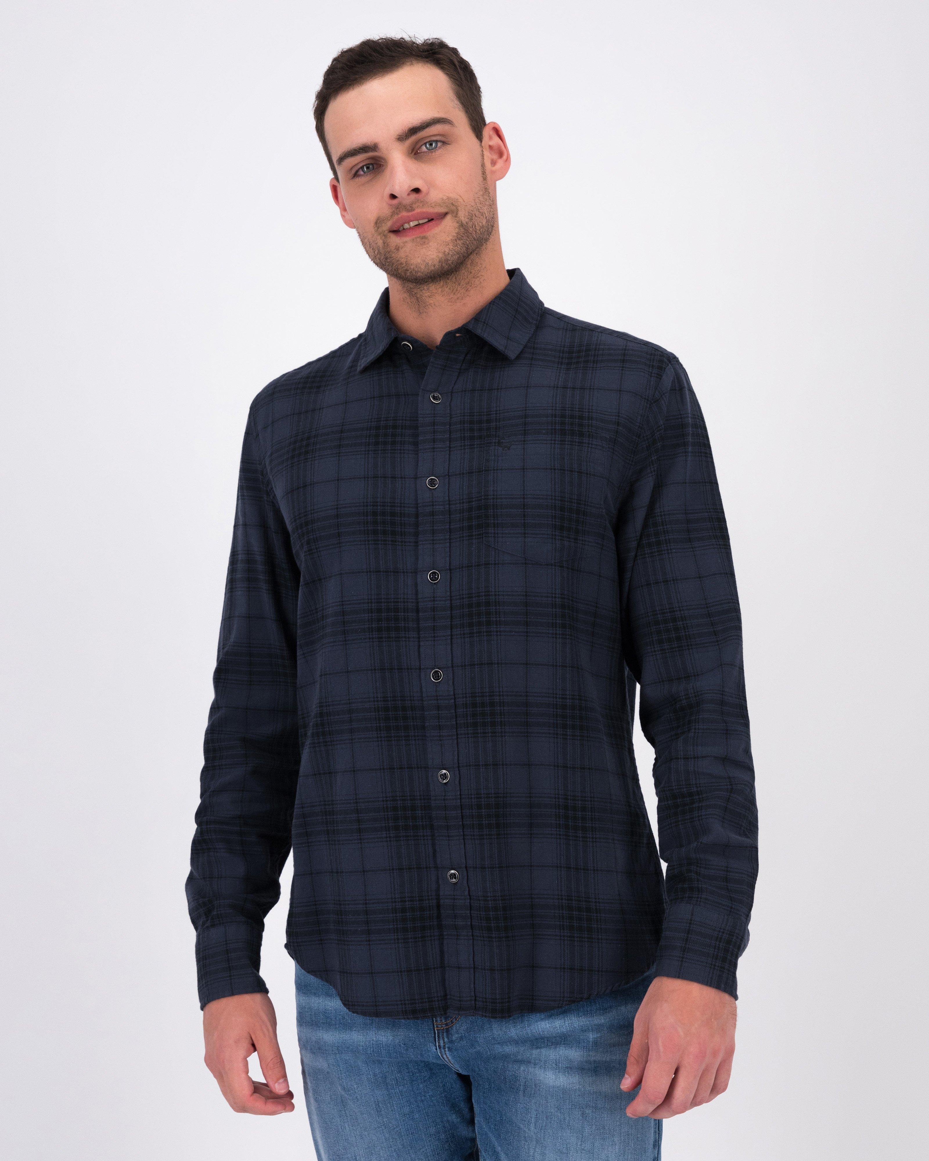 Old Khaki Men’s Loyiso Check Shirt -  Navy