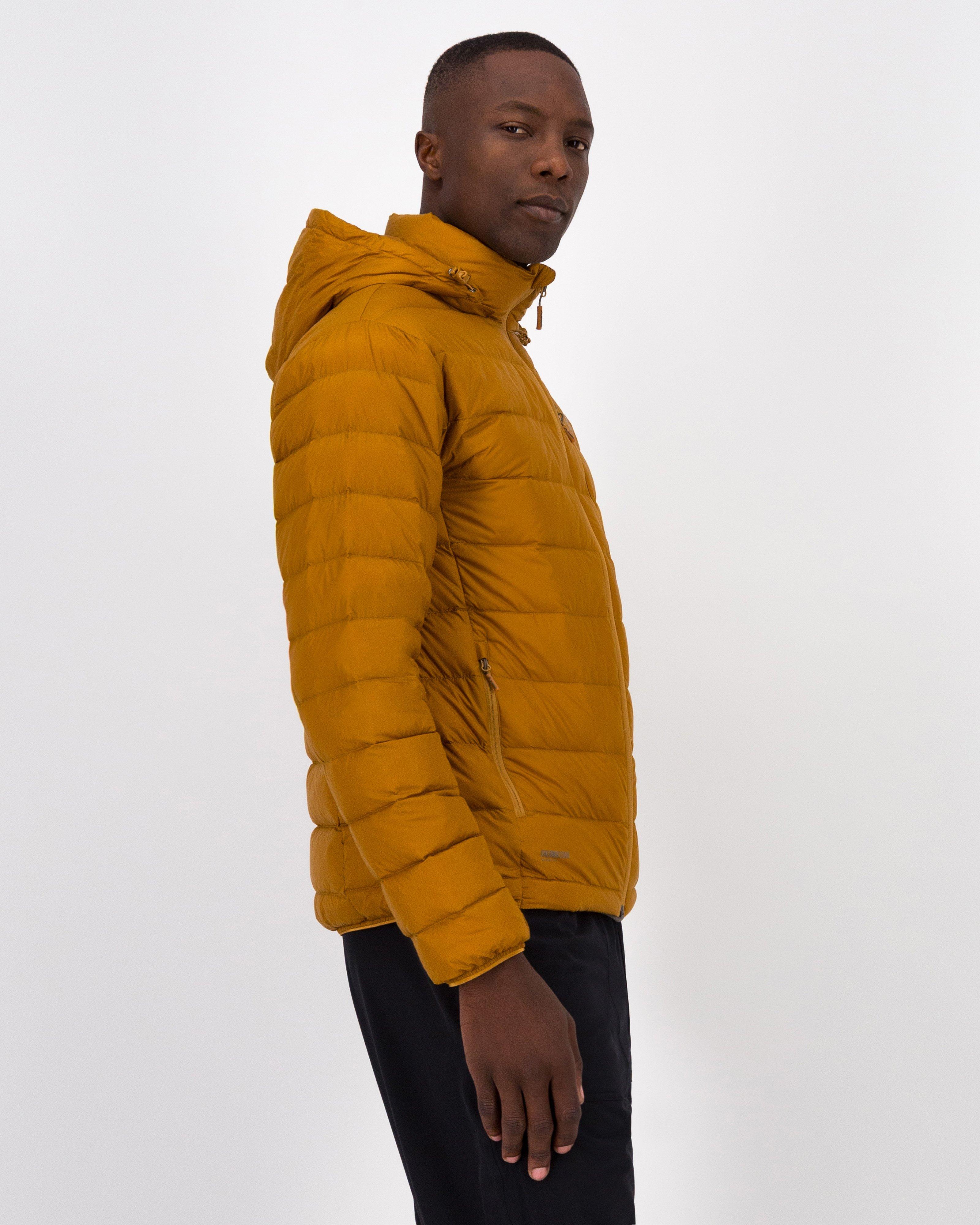 K-Way Men’s Logan Down Hooded Puffer Jacket -  Gold