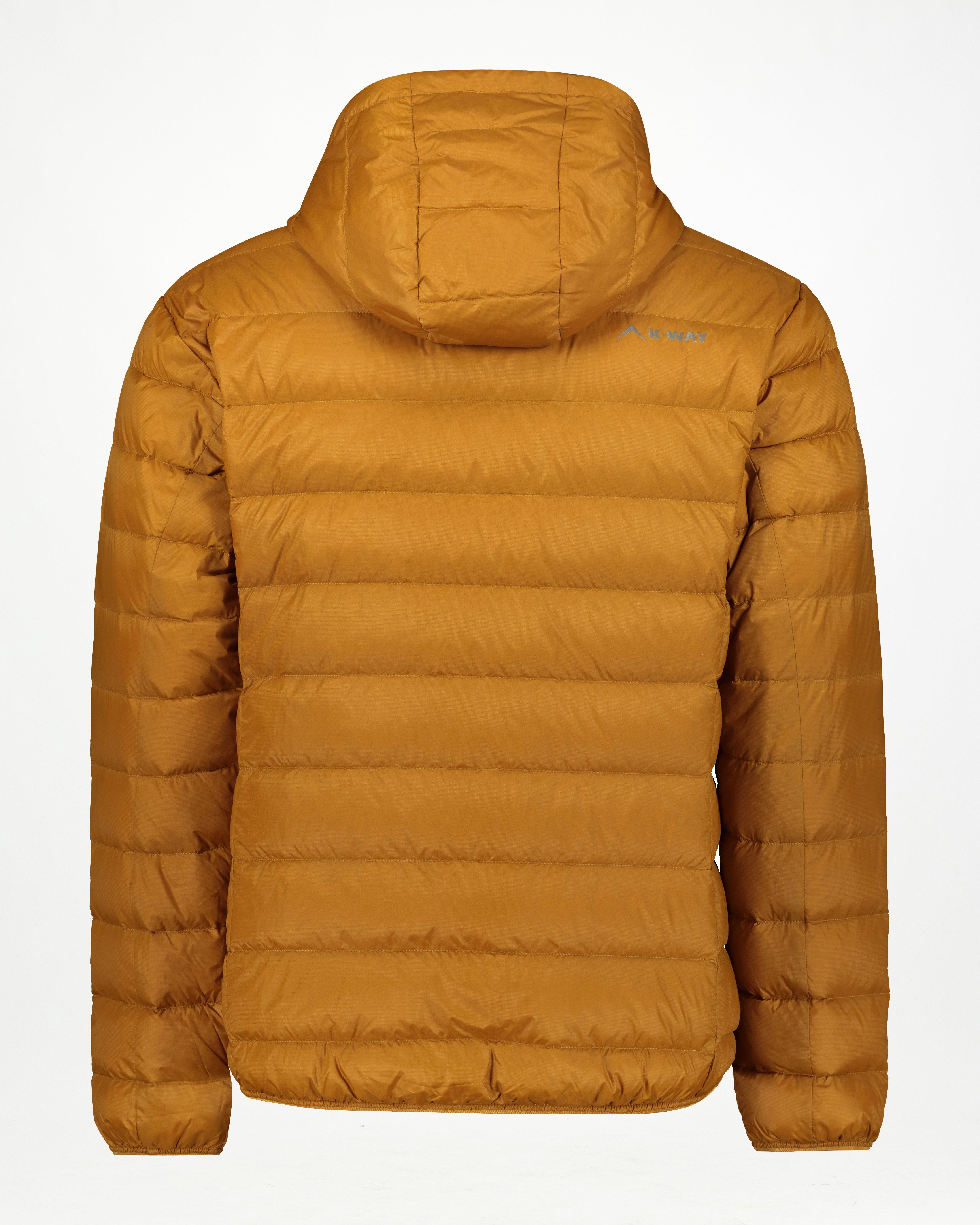K-Way Men’s Logan Down Hooded Puffer Jacket -  Gold