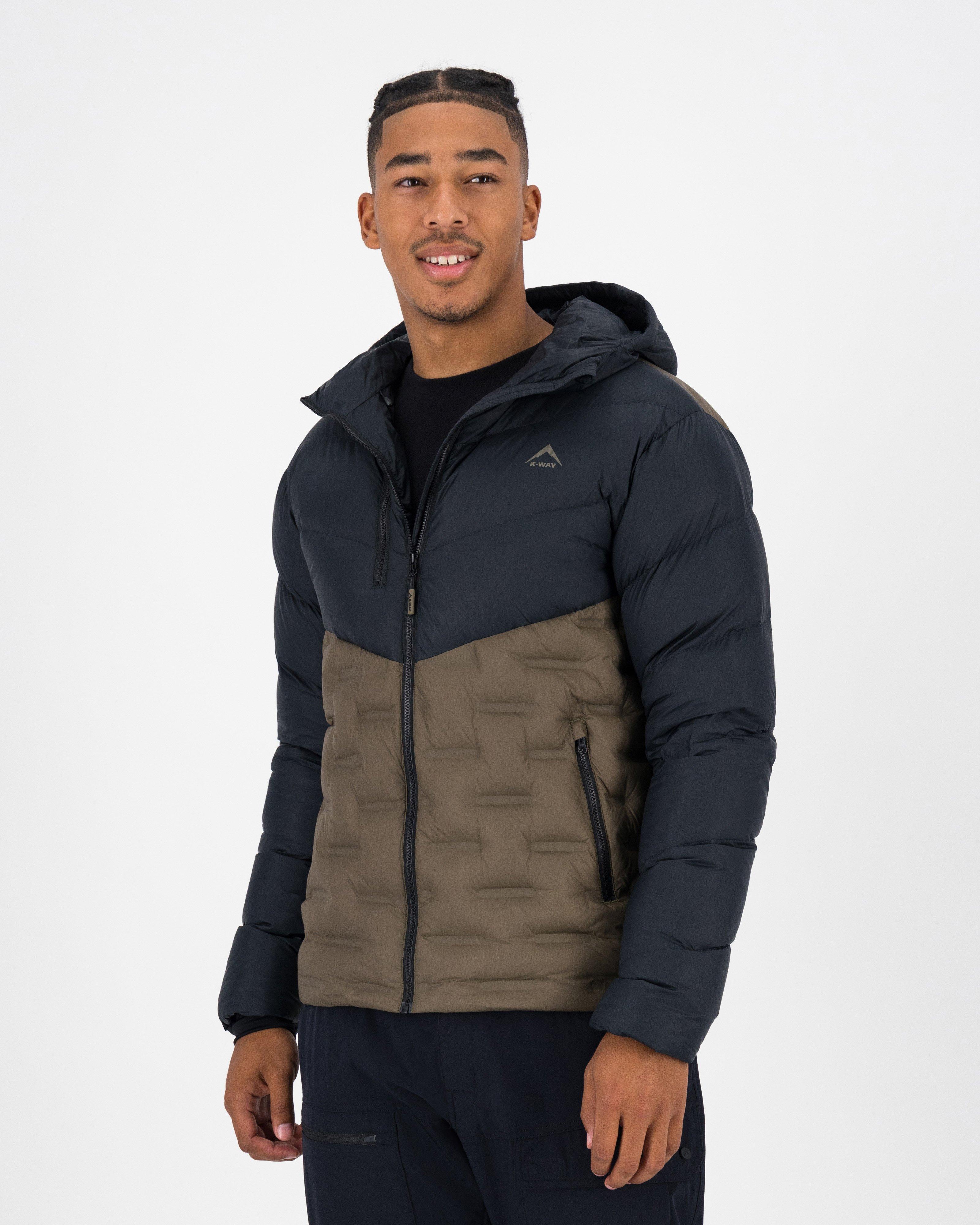 K-Way Men’s Gaika Quilted Down Puffer Jacket -  Black