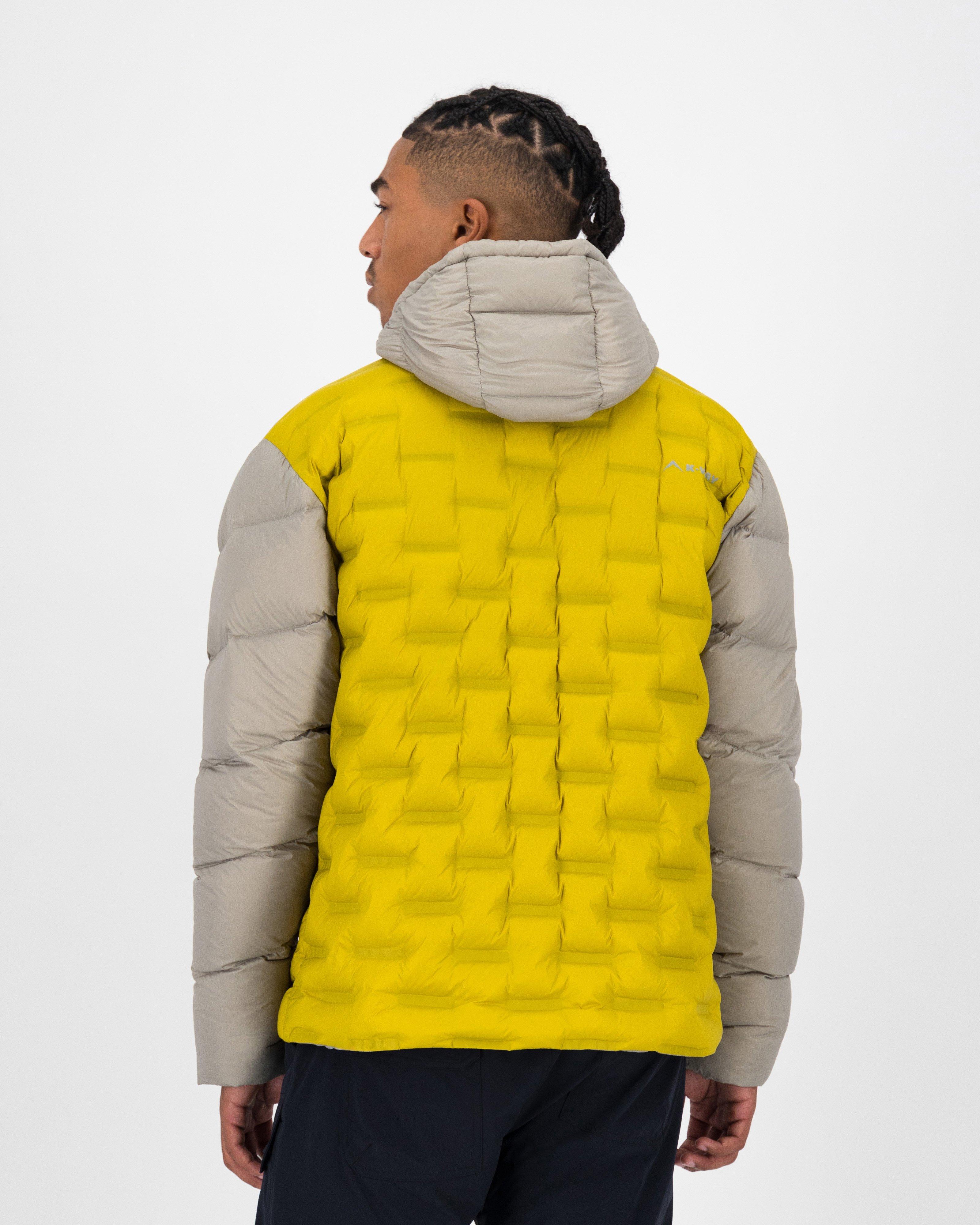 K-Way Men’s Gaika Quilted Down Puffer Jacket -  Egg Yellow