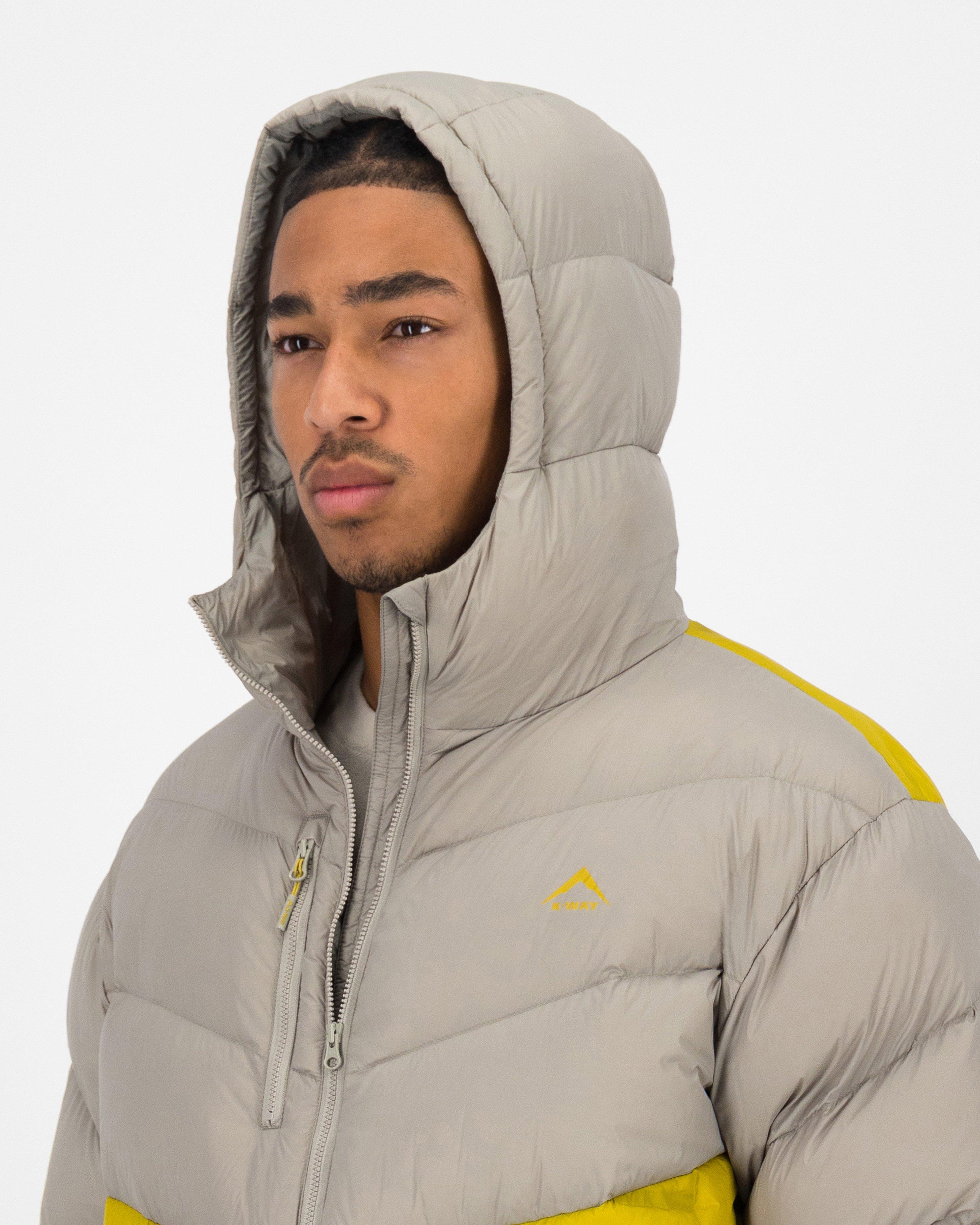 K-Way Men’s Gaika Quilted Down Puffer Jacket -  Egg Yellow