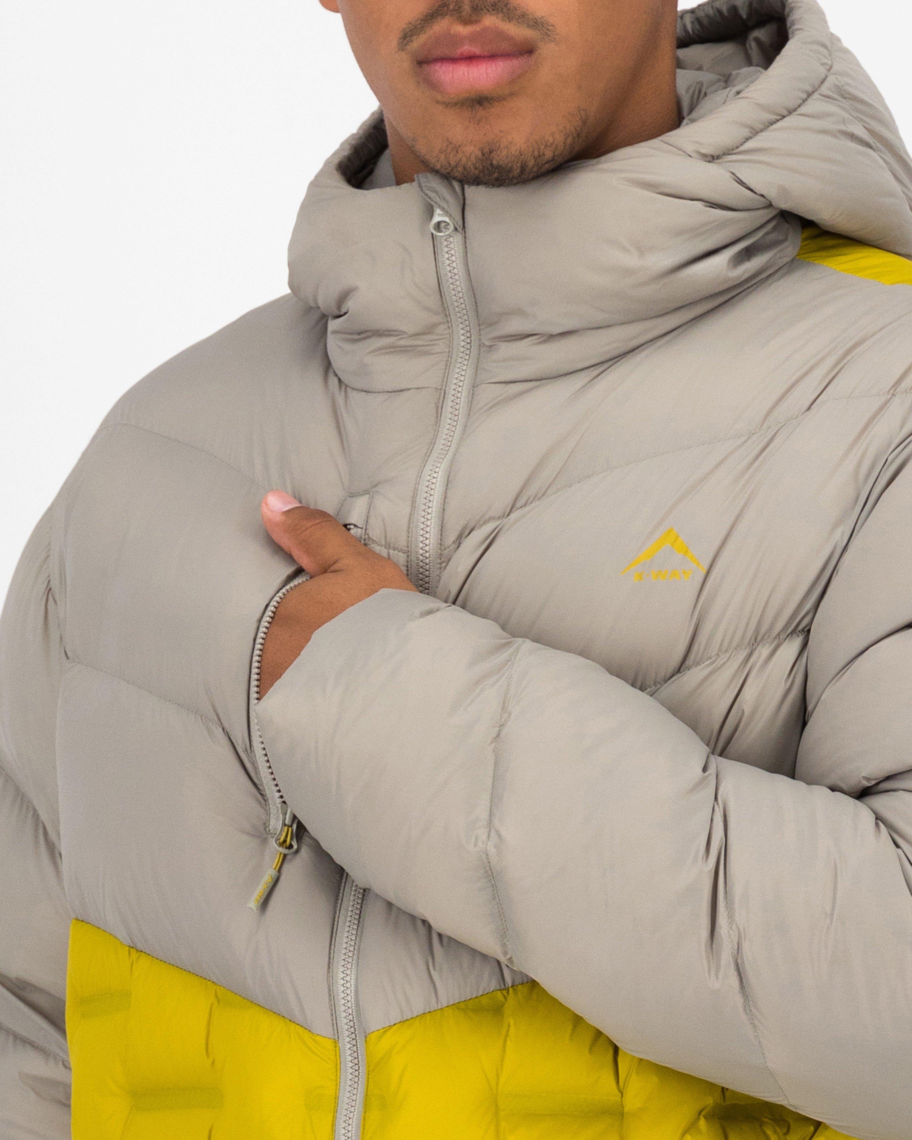 K-Way Men’s Gaika Quilted Down Puffer Jacket -  Egg Yellow