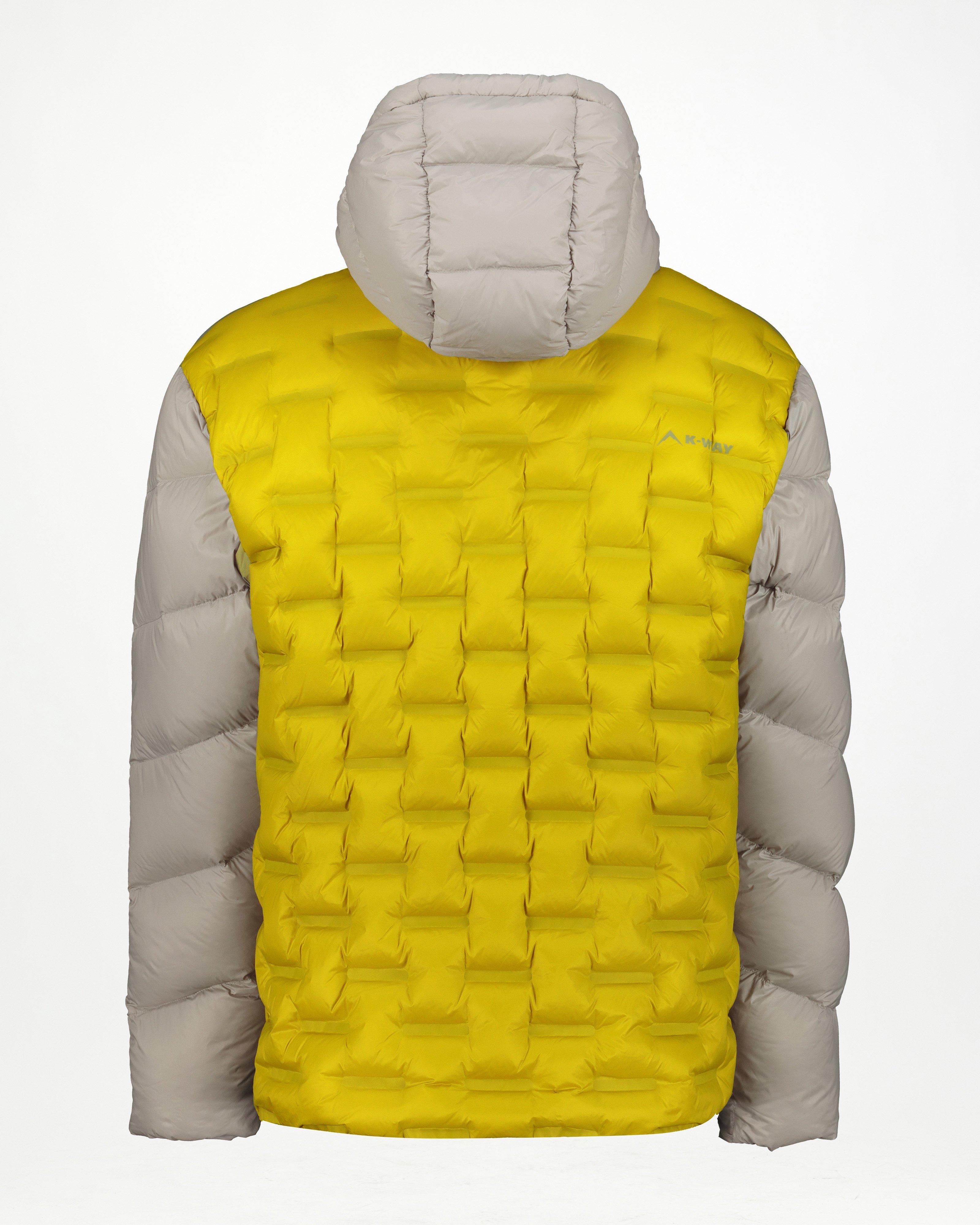 K-Way Men’s Gaika Quilted Down Puffer Jacket -  Egg Yellow