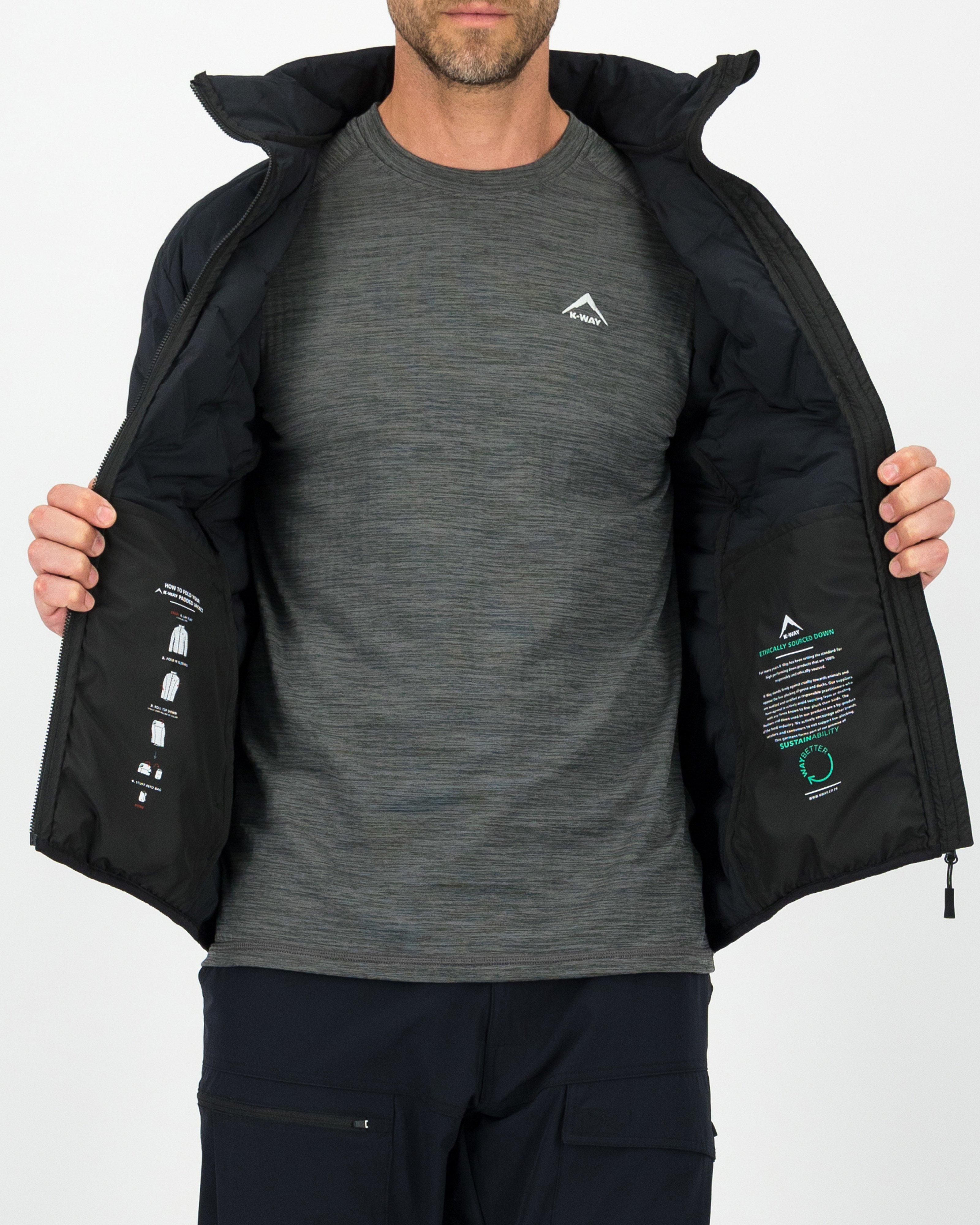 K-Way Men’s Makalu 2.0 Down Puffer Jacket -  Black