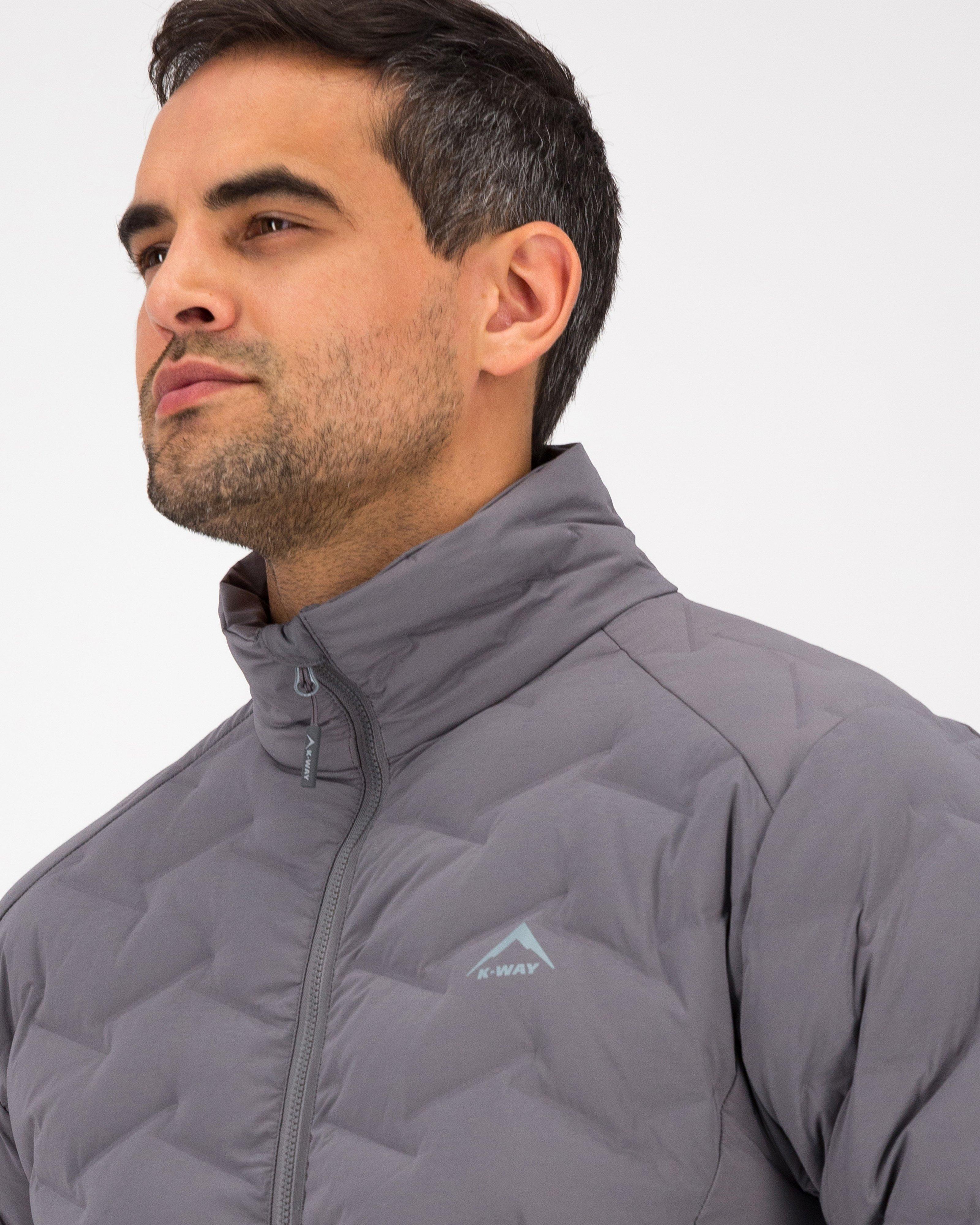 K-Way Men’s Makalu 2.0 Down Puffer Jacket -  Grey