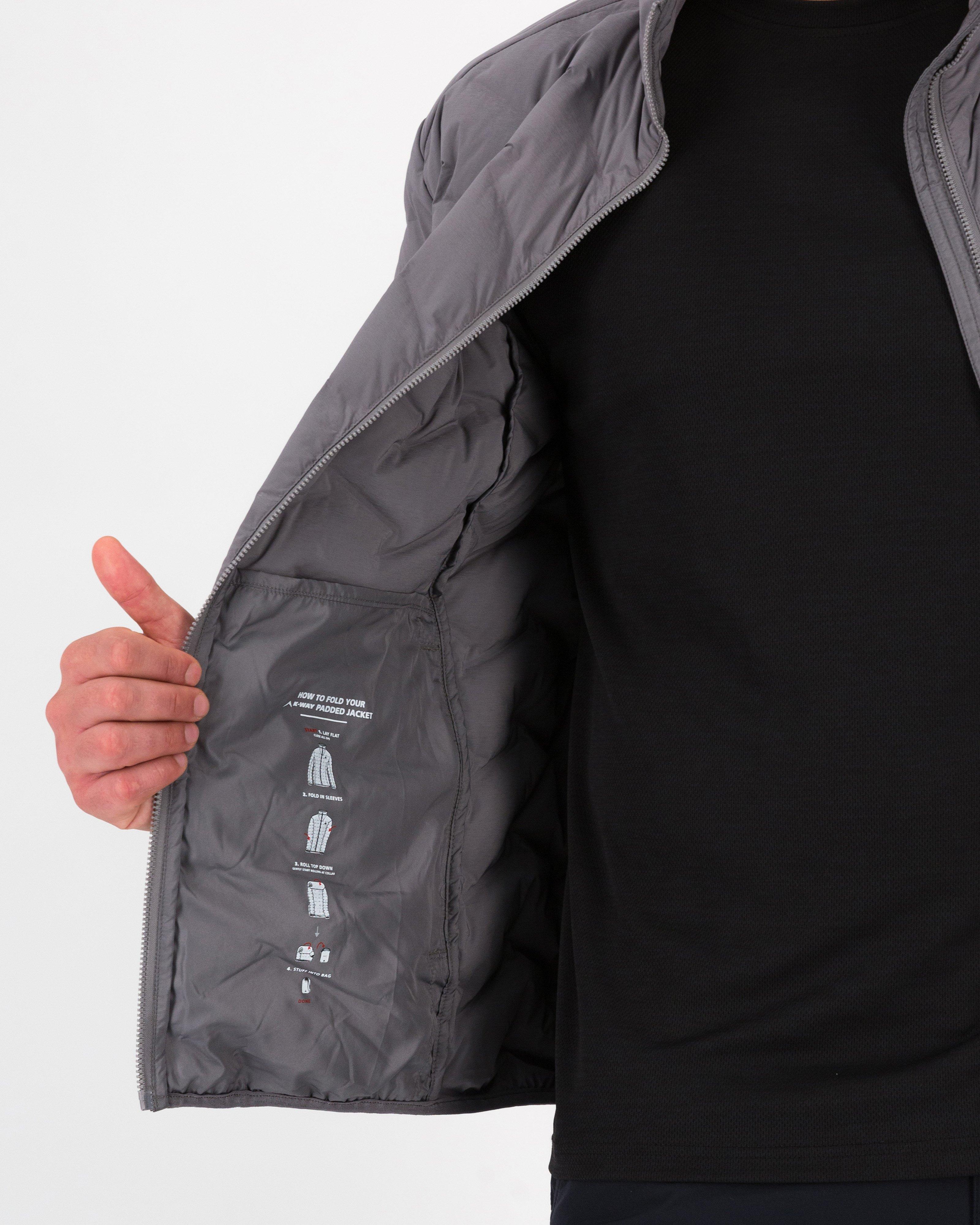 K-Way Men’s Makalu 2.0 Down Puffer Jacket -  Grey