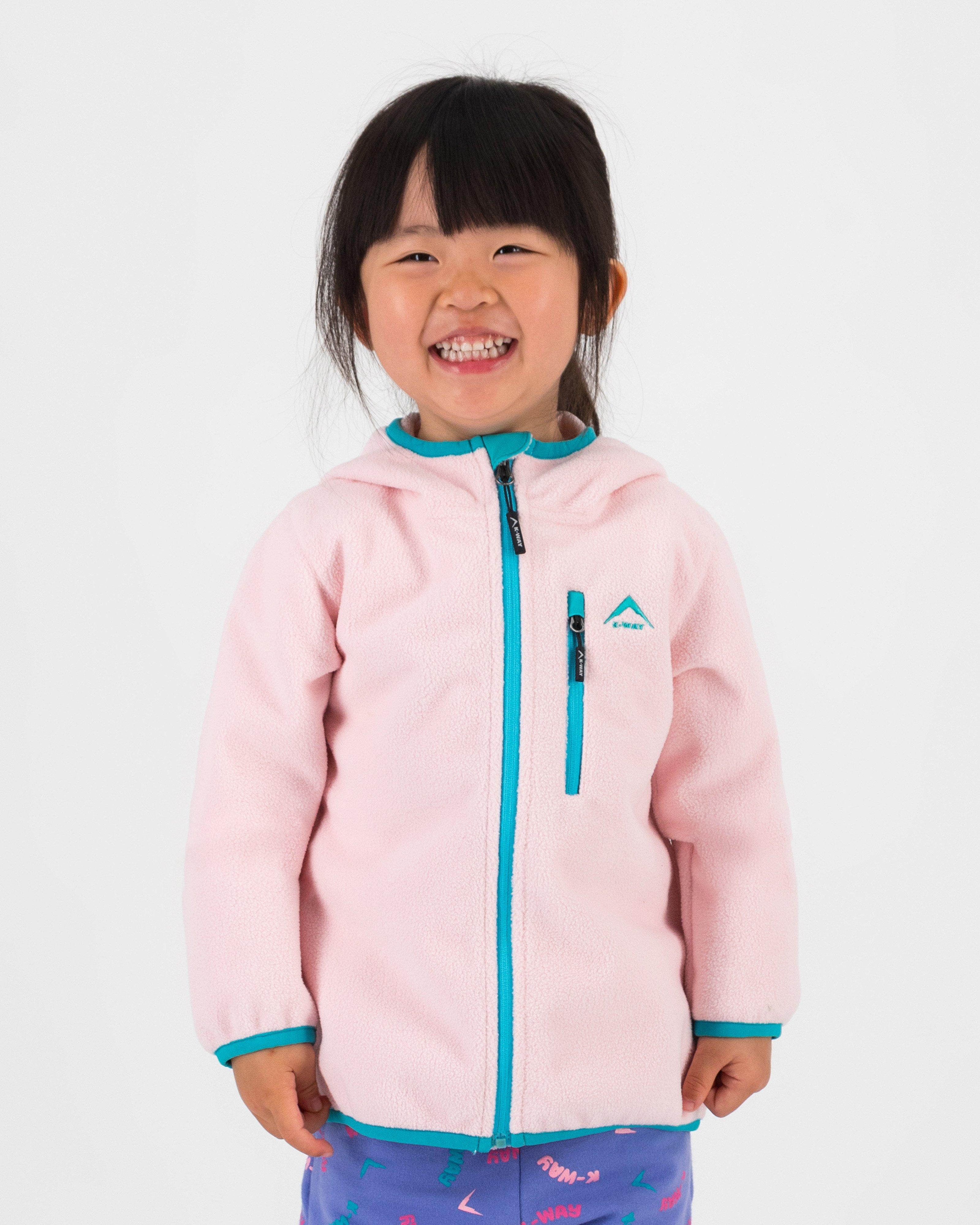 K-Way Kids Girls’ Reign Water Repellent Fleece Jacket -  Pale Pink