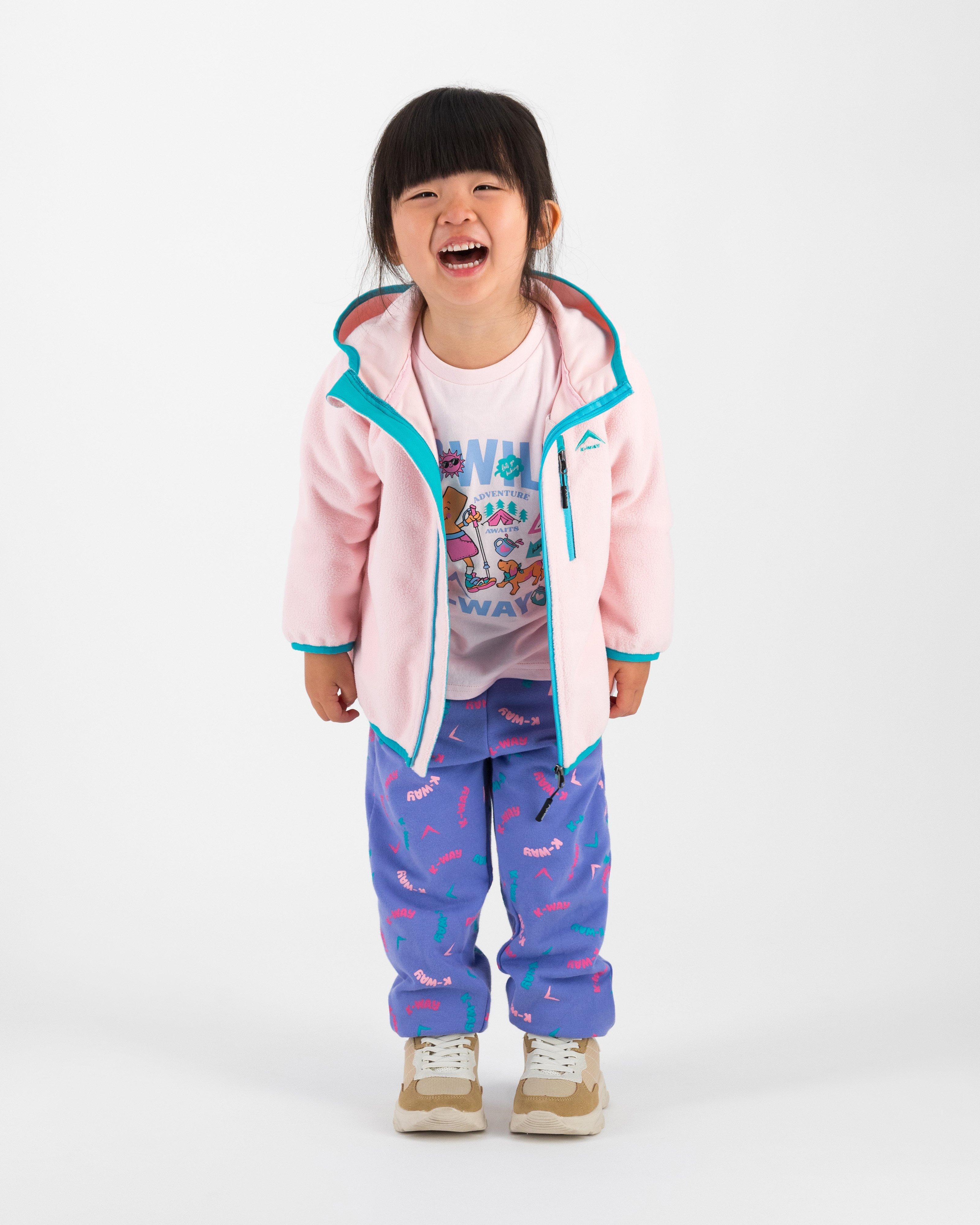 K-Way Kids Girls’ Reign Water Repellent Fleece Jacket -  Pale Pink