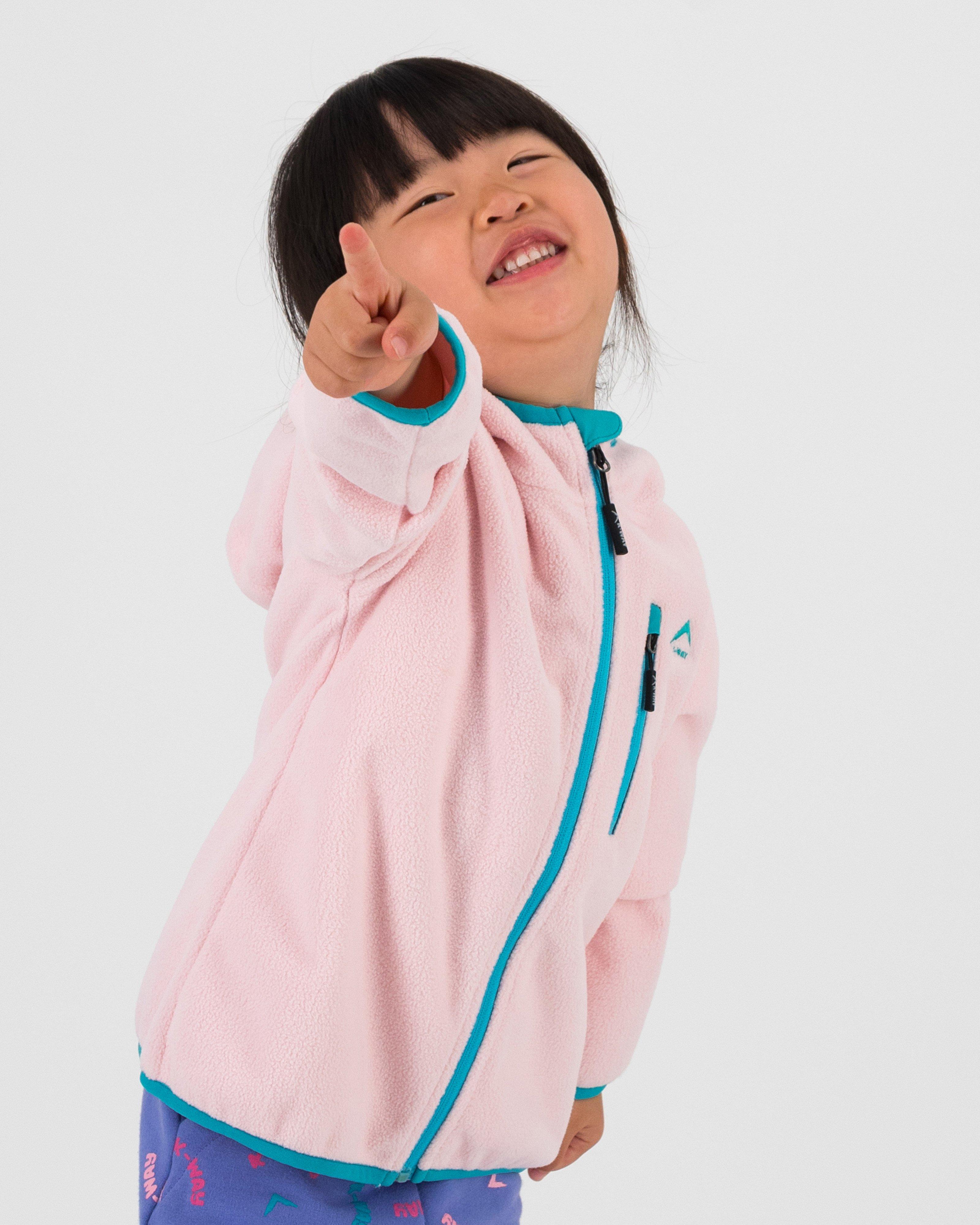 K-Way Kids Girls’ Reign Water Repellent Fleece Jacket -  Pale Pink