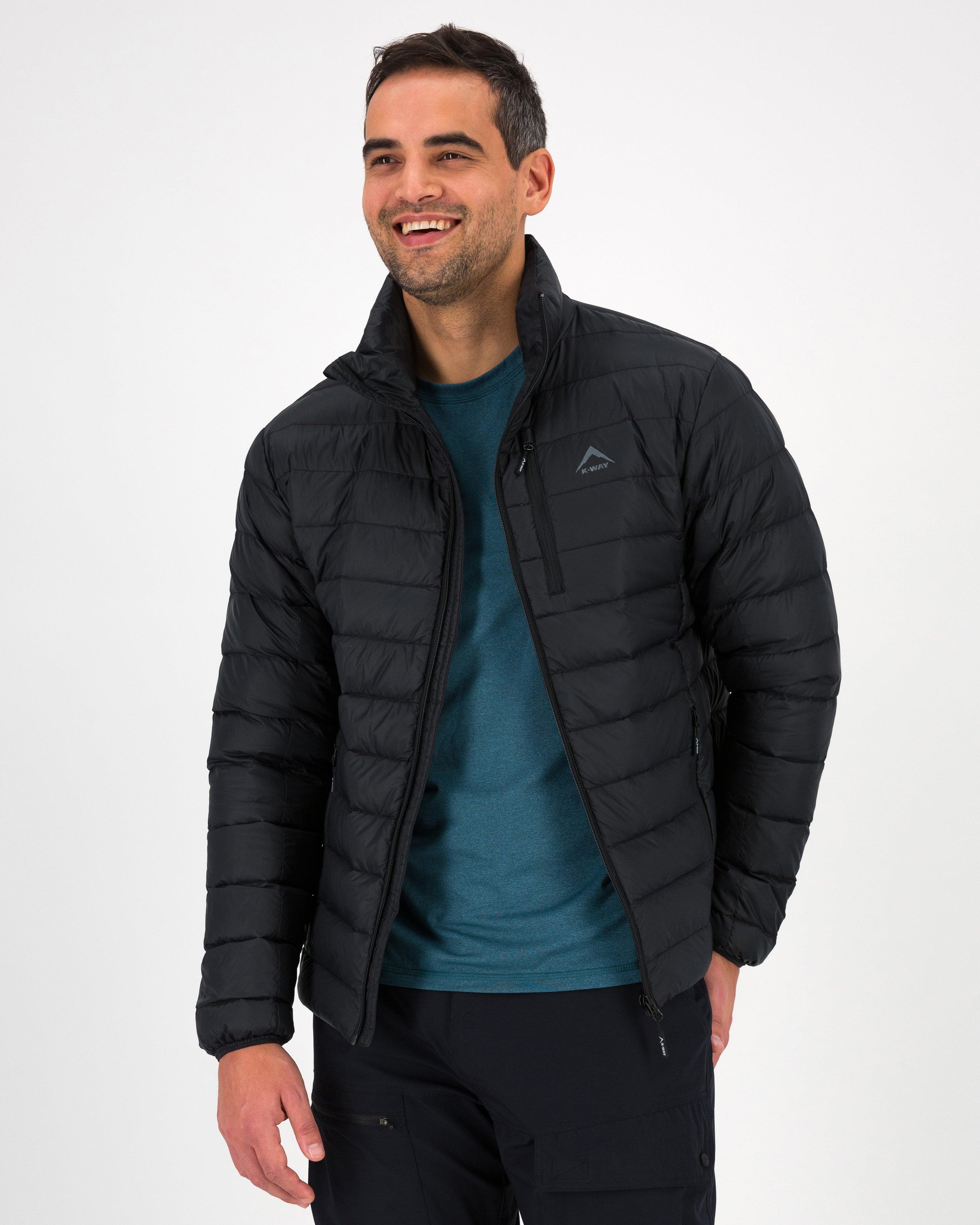K-Way Men’s Logan Down Puffer Jacket -  Black