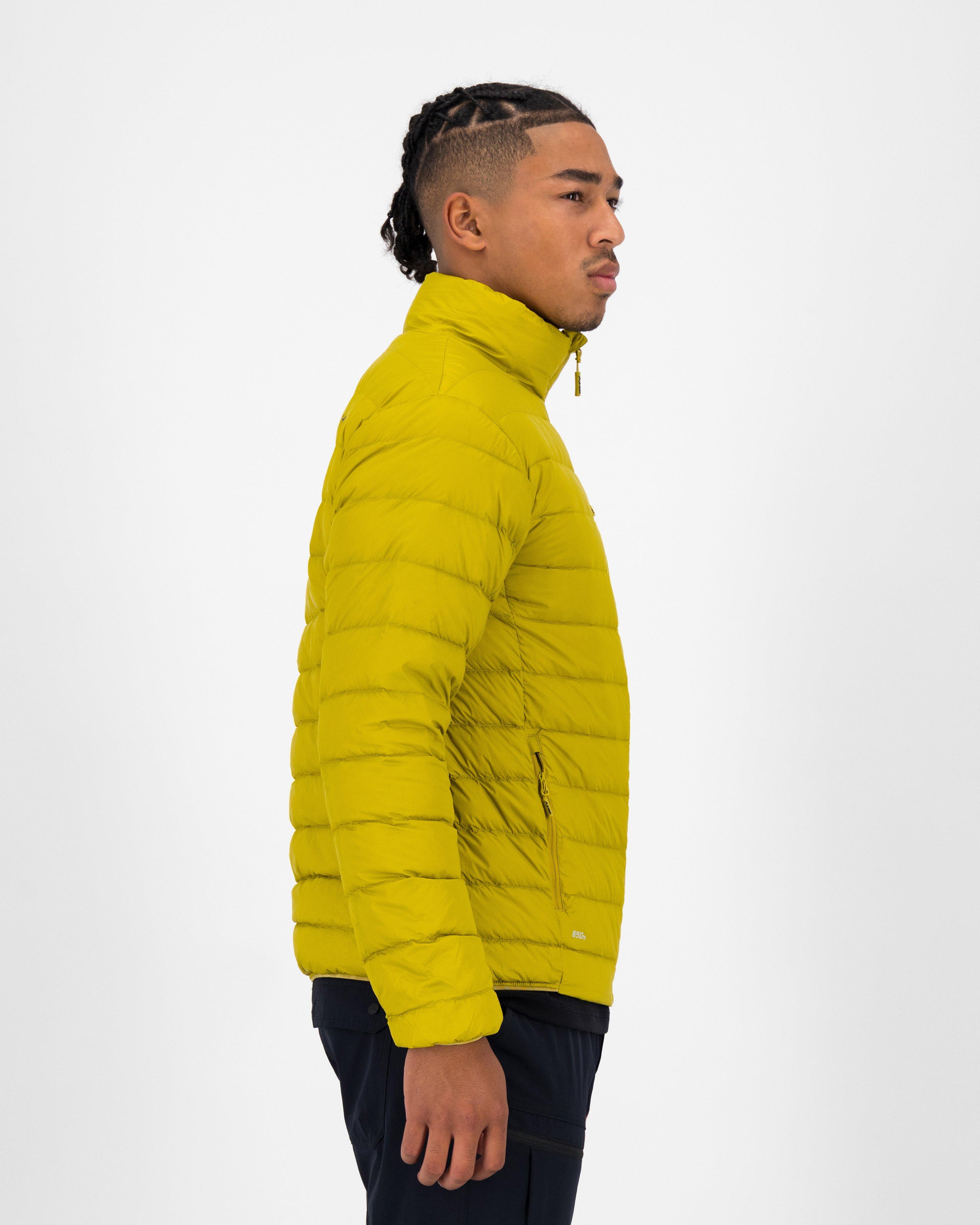 K-Way Men’s Logan Down Puffer Jacket -  Egg Yellow