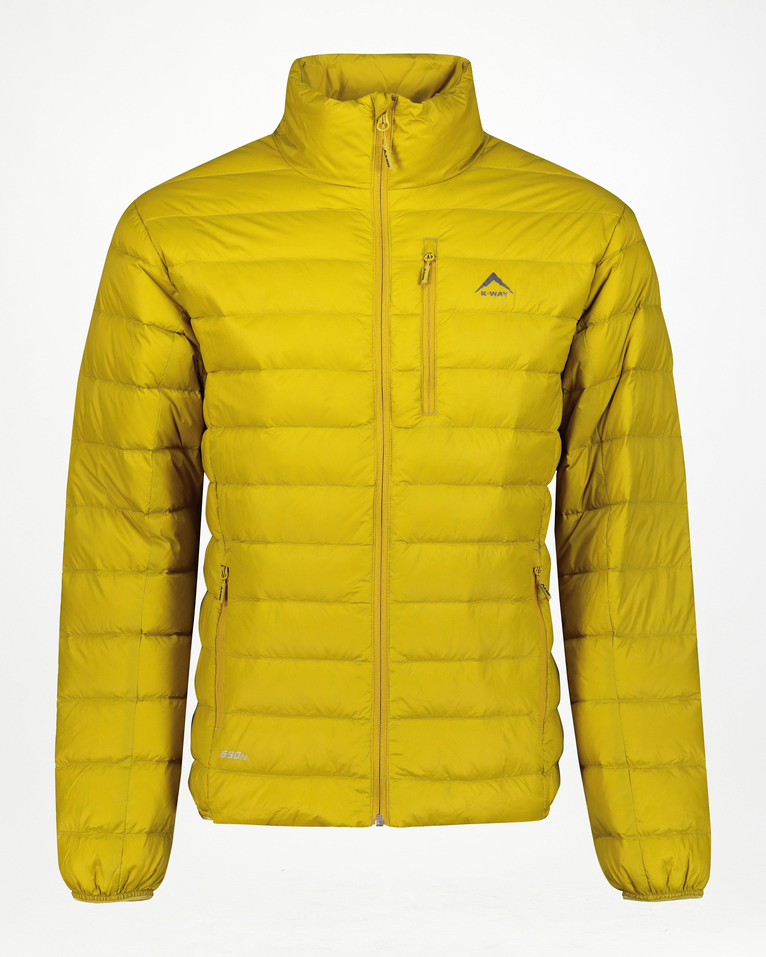 K-Way Men’s Logan Down Puffer Jacket -  Egg Yellow