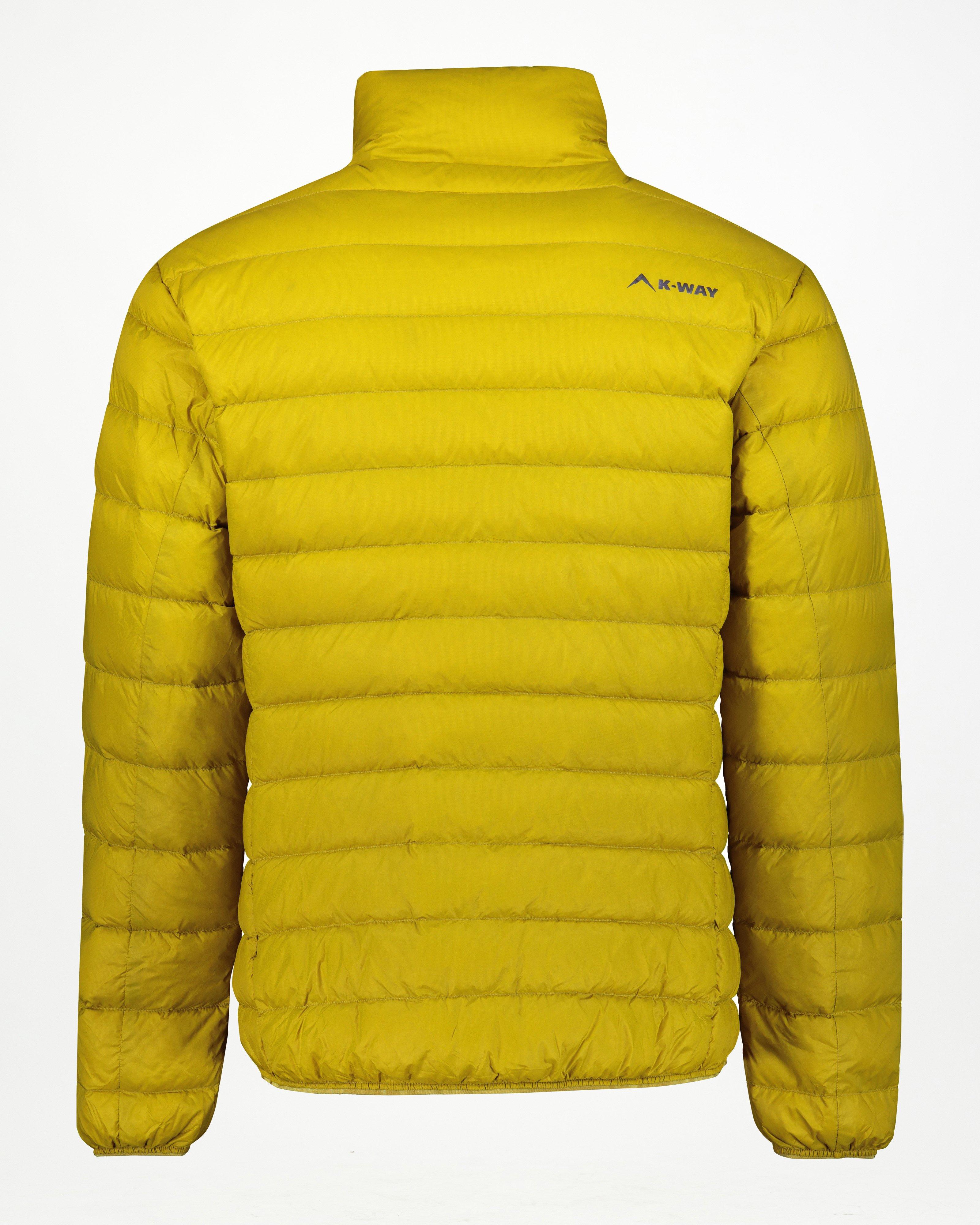 K-Way Men’s Logan Down Puffer Jacket -  Egg Yellow