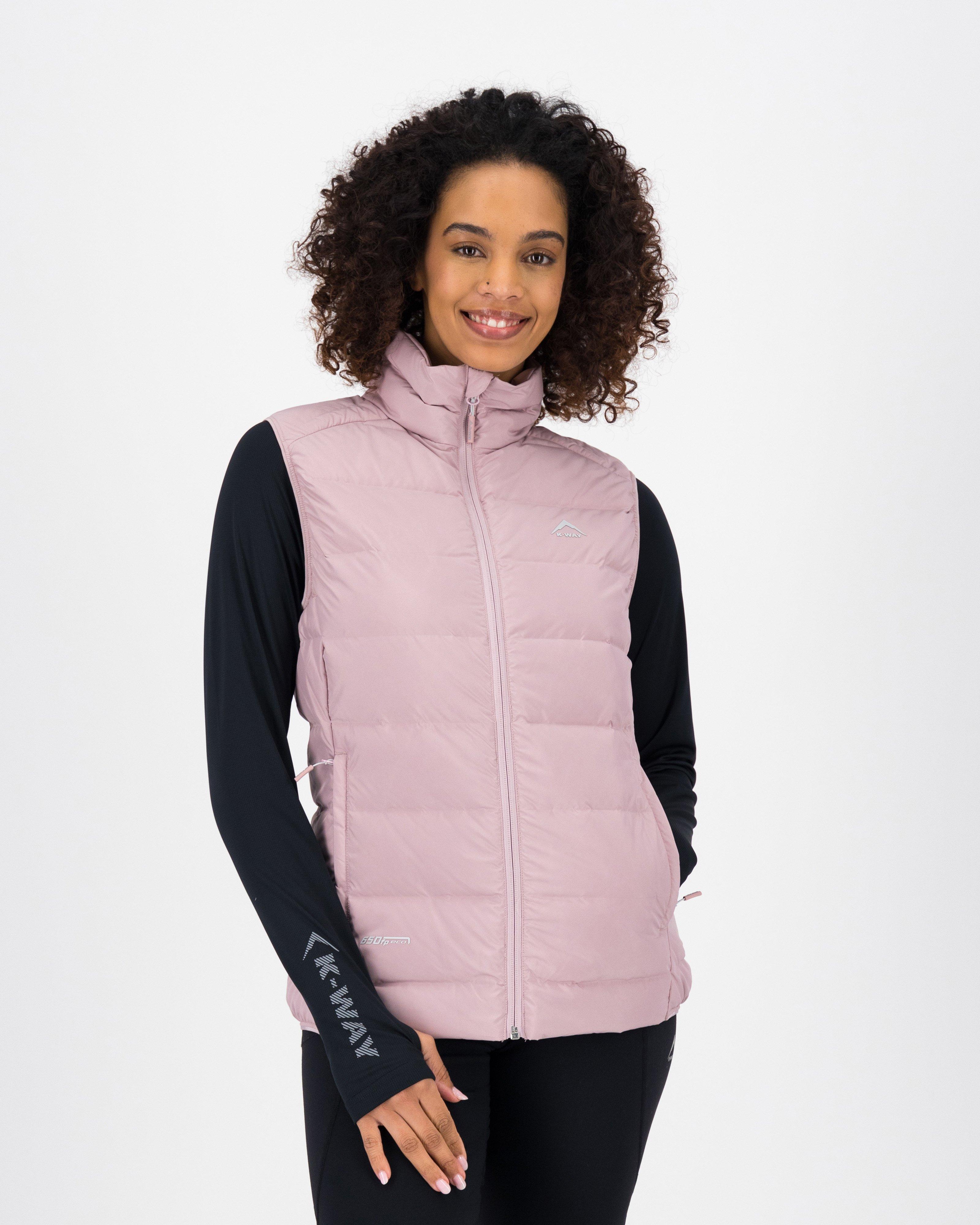 K-Way Women’s Signal Down Puffer Bodywarmer -  Dusty Pink