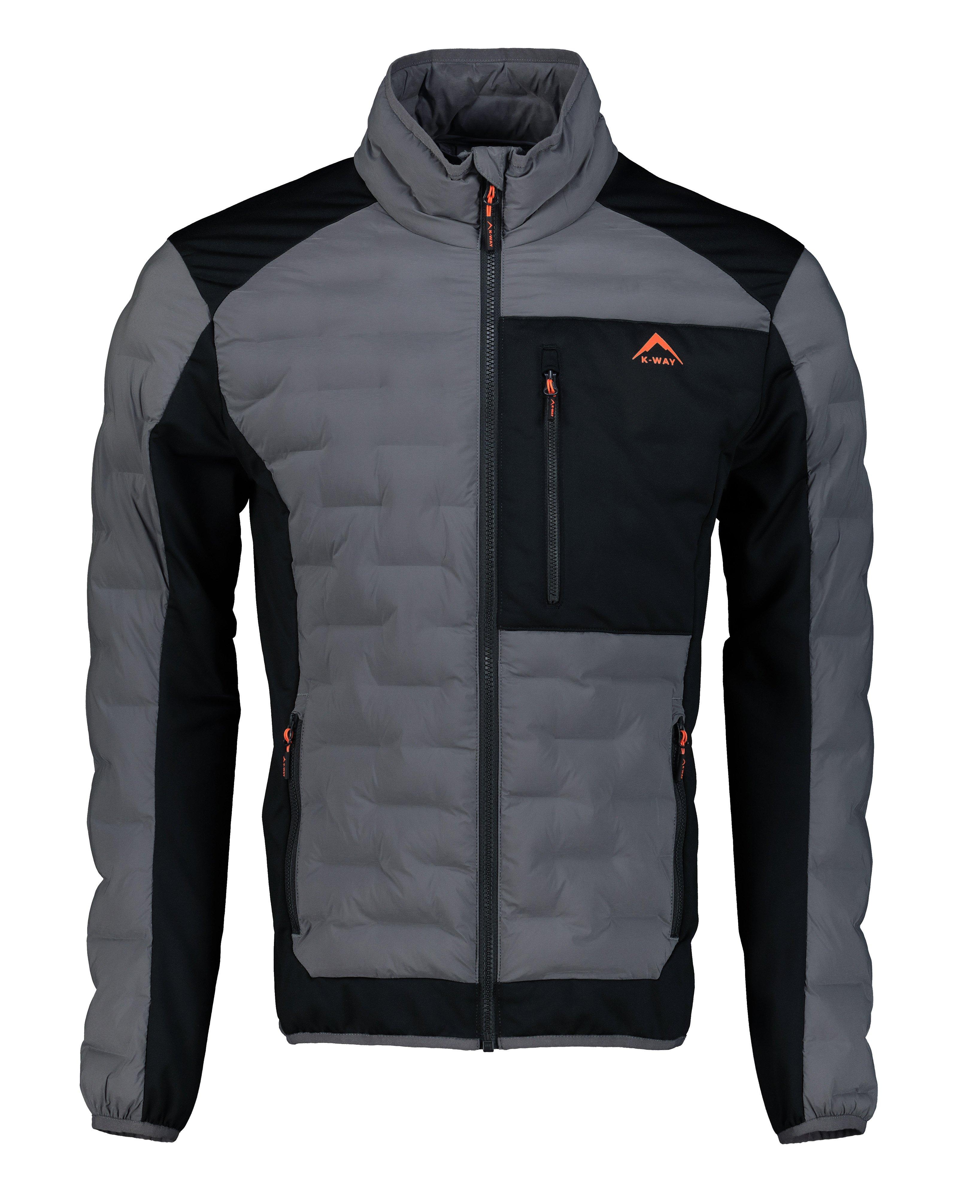 K-Way Men’s Trek Eco Hybrid Jacket -  Charcoal