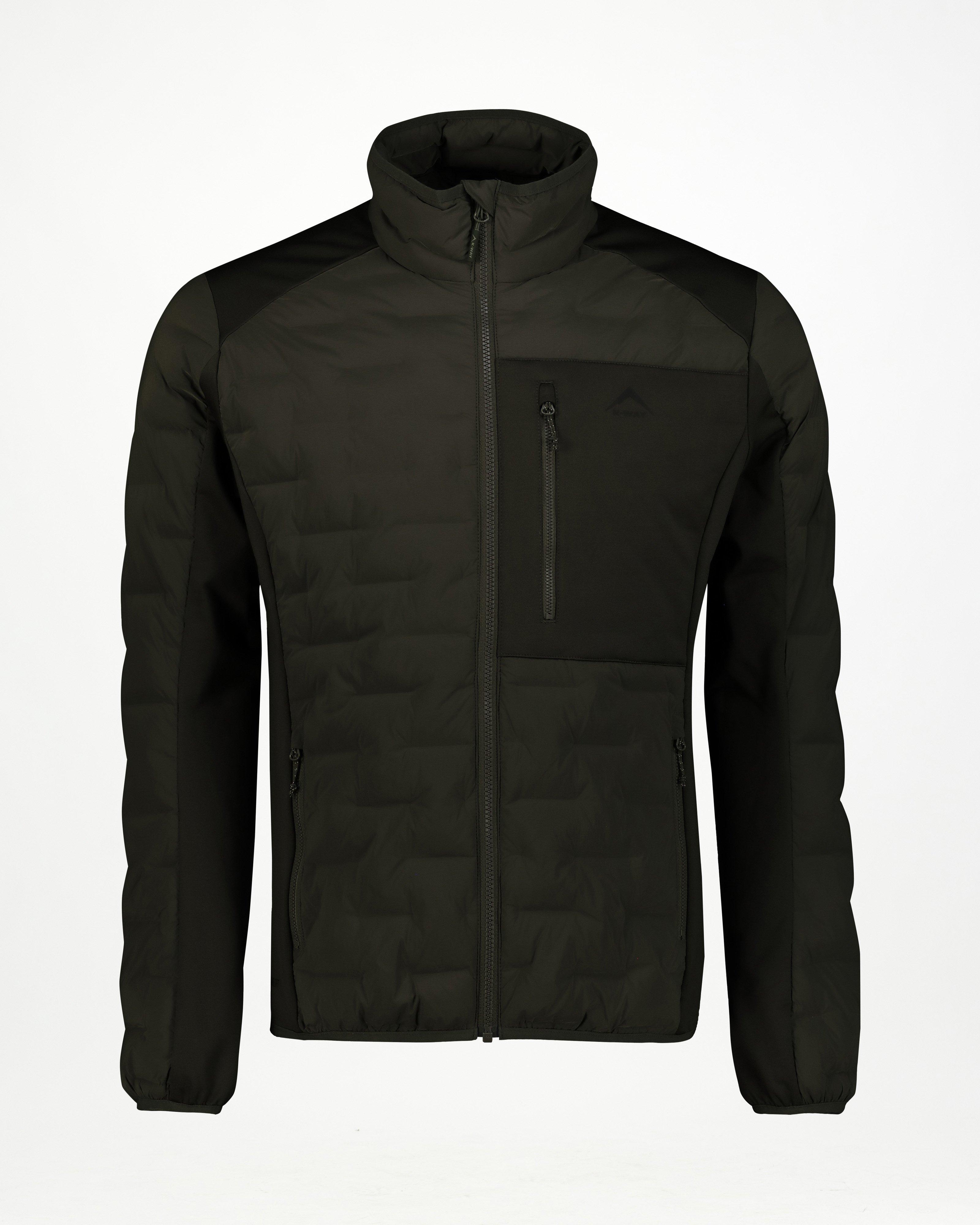 K-Way Men’s Trek Eco Hybrid Jacket -  Dark Olive